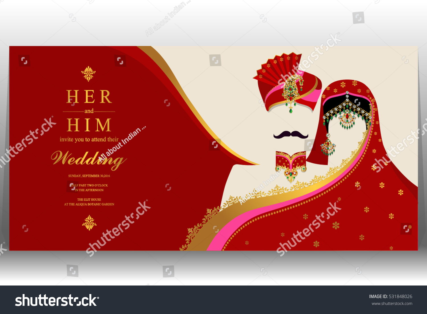 indian-wedding-card-gold-crystals-color-stock-vector-royalty-free