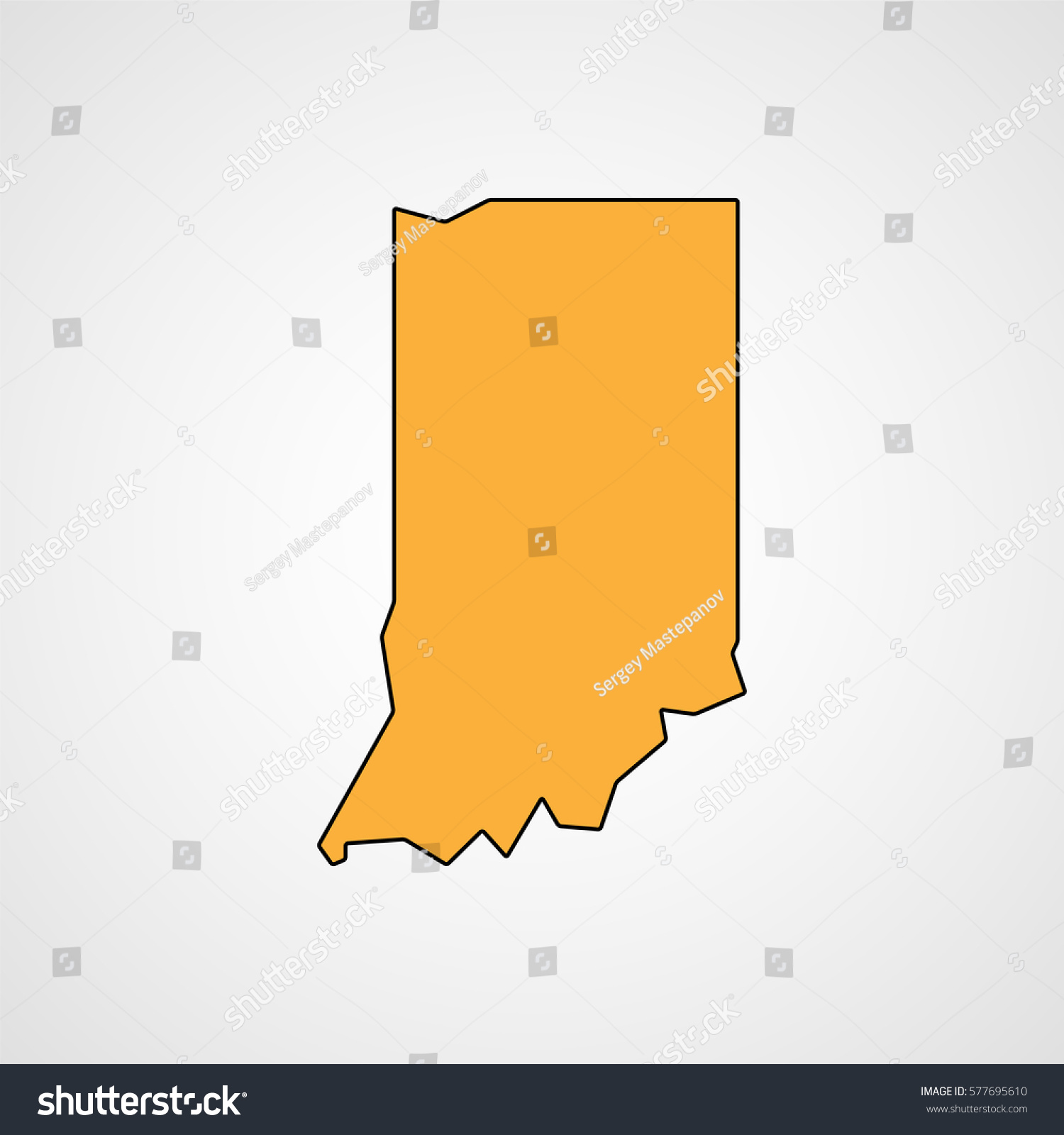 Indiana Map Vector Stock Vector (Royalty Free) 577695610 | Shutterstock