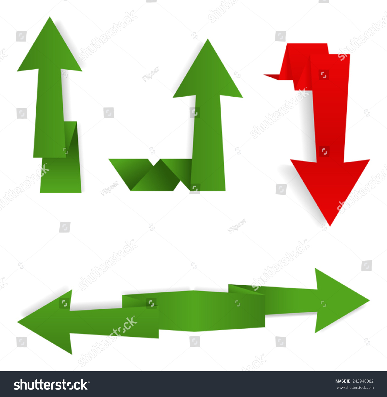 Indication Arrows Stock Vector (Royalty Free) 243948082 | Shutterstock