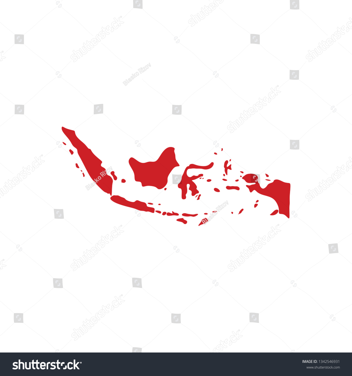 Indonesia Map Logo Icon Vector Symbol Stock Vector (Royalty Free ...