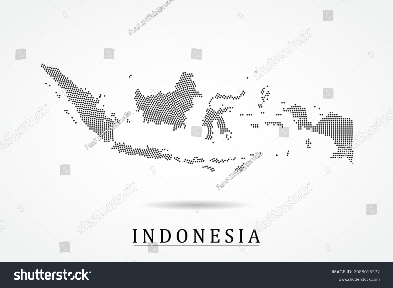 Indonesia Map World Map Vector Template Stock Vector (Royalty Free ...