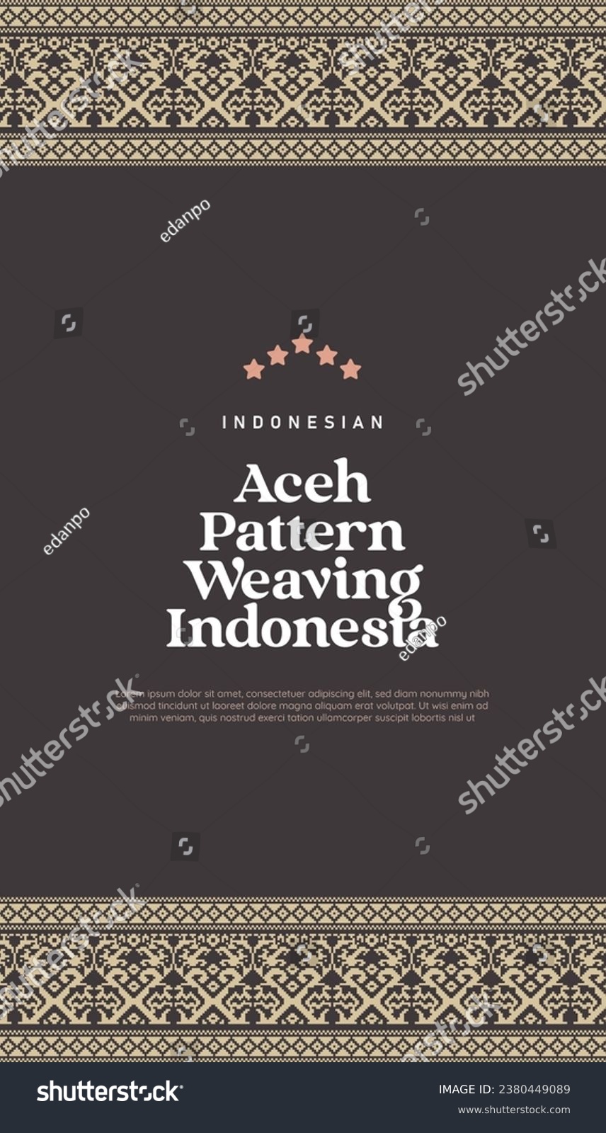 SVG of Indonesian Aceh Pattern Weaving Illustration svg