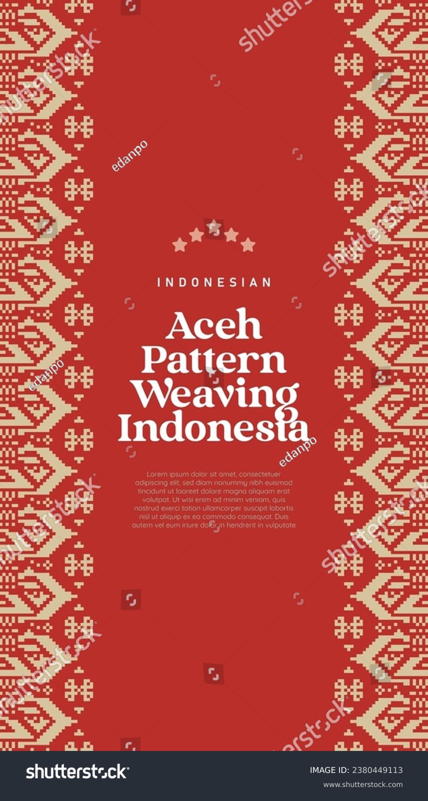 SVG of Indonesian Aceh Pattern Weaving Illustration svg