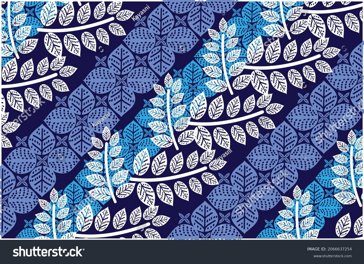 Indonesian Batik Motifs Very Distinctive Patterns Stock Vector Royalty Free 2066637254 