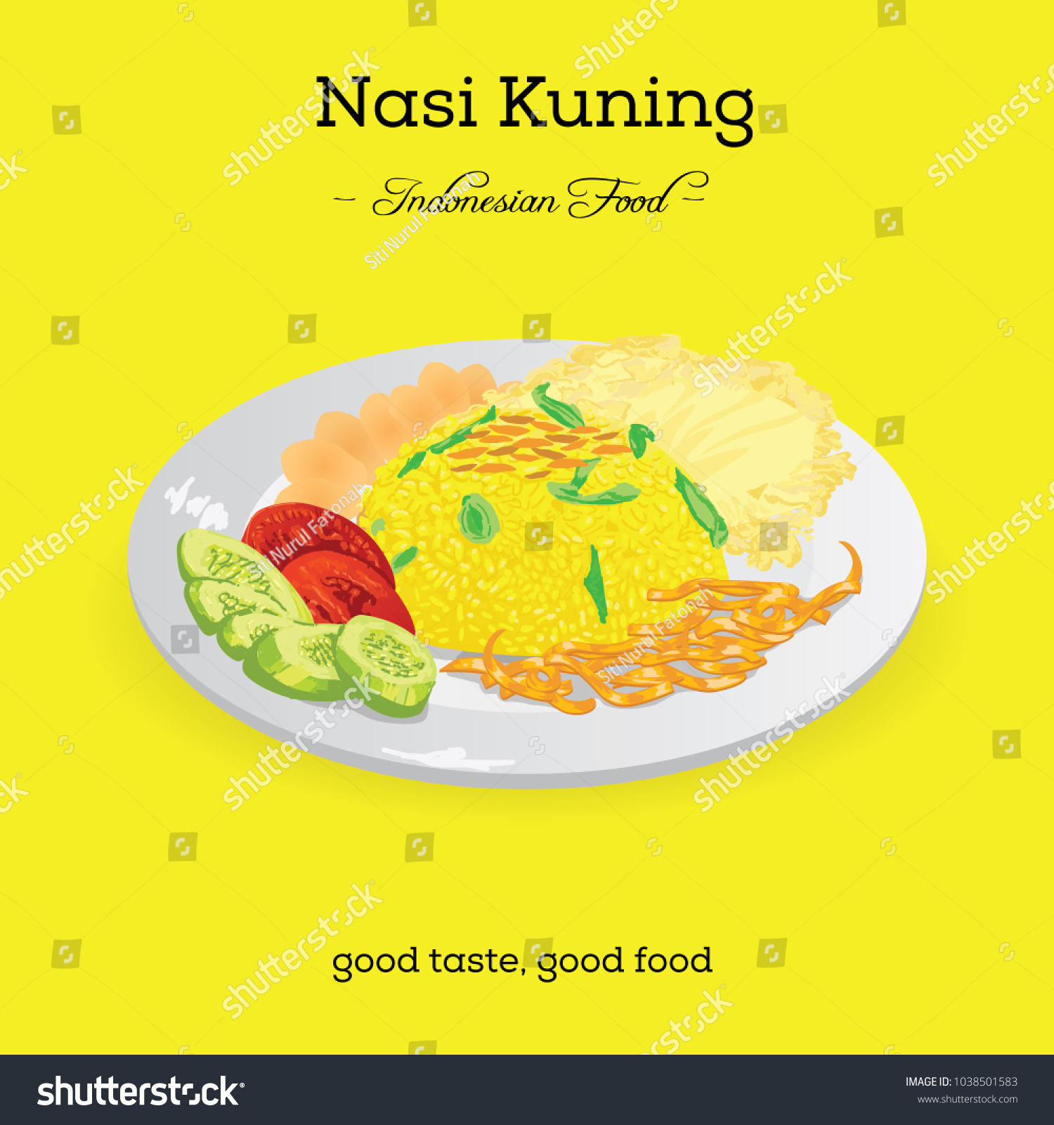 19 Nasi kuning Stock Vectors, Images & Vector Art | Shutterstock