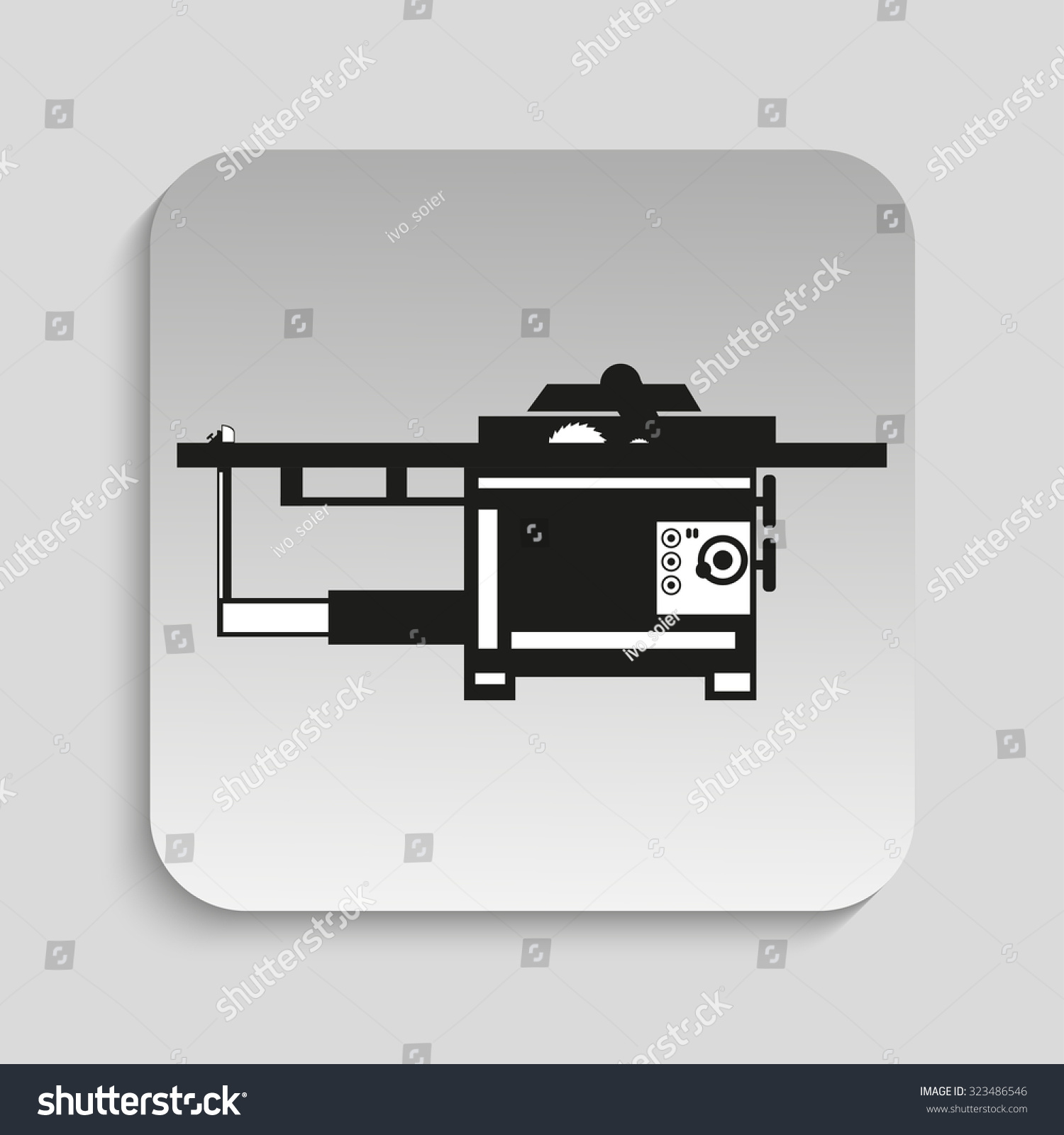 Industrial Equipment Machine Vector Icon Stock Vector (Royalty Free ...