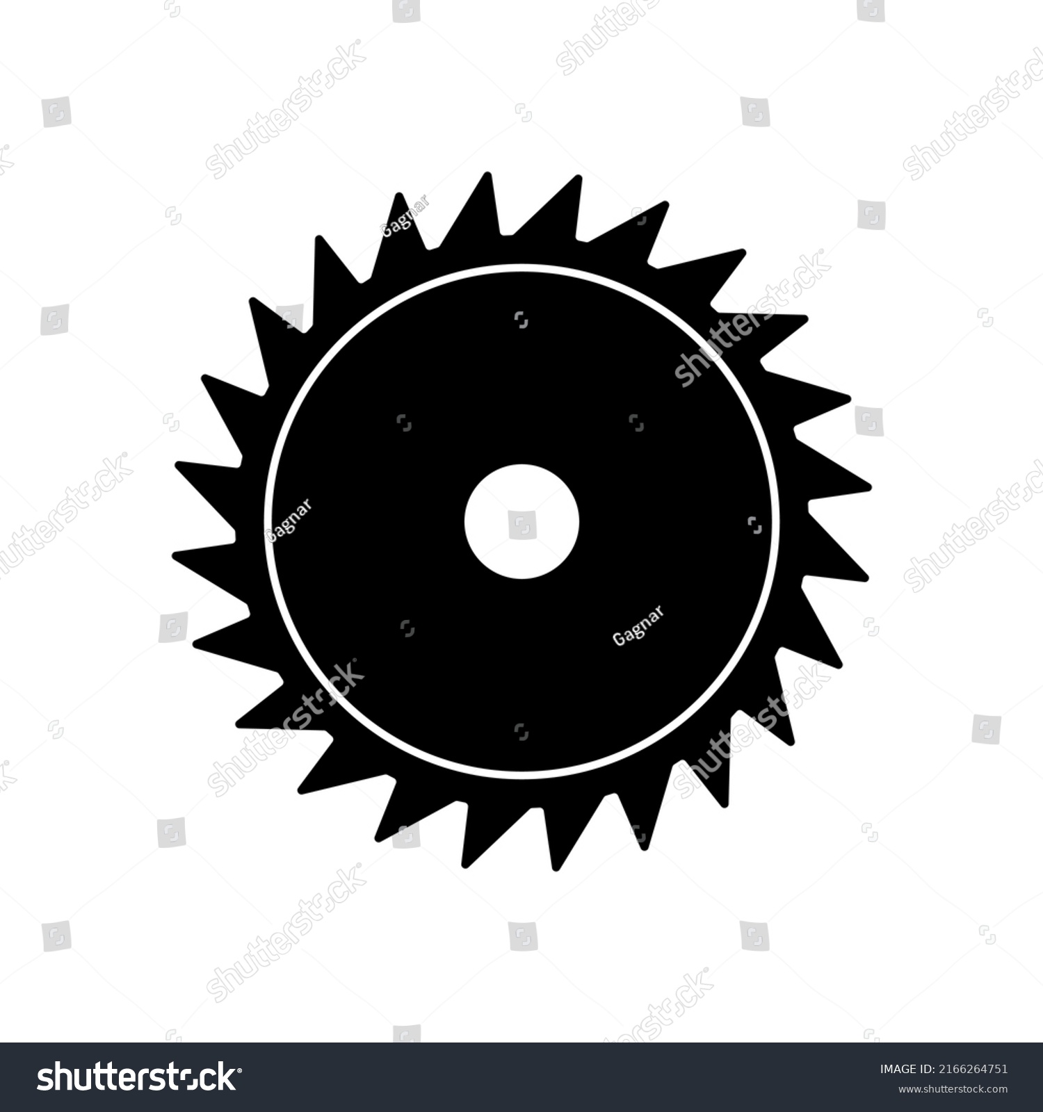 Industrial Saw Simple Icon Apps Web Stock Vector (Royalty Free ...