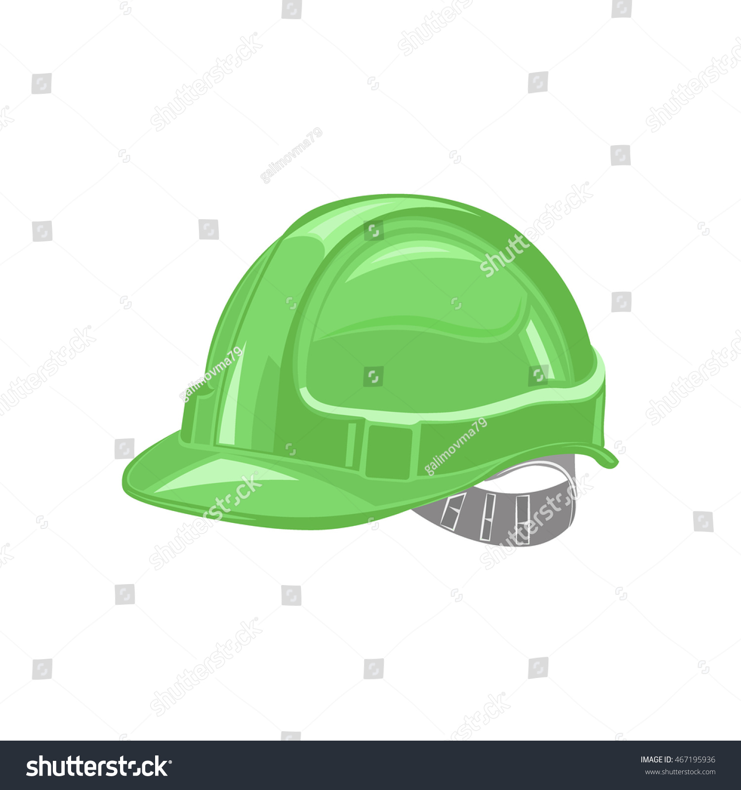 Industrial Workers Icon Safety Helmet Construction Stock Vector 