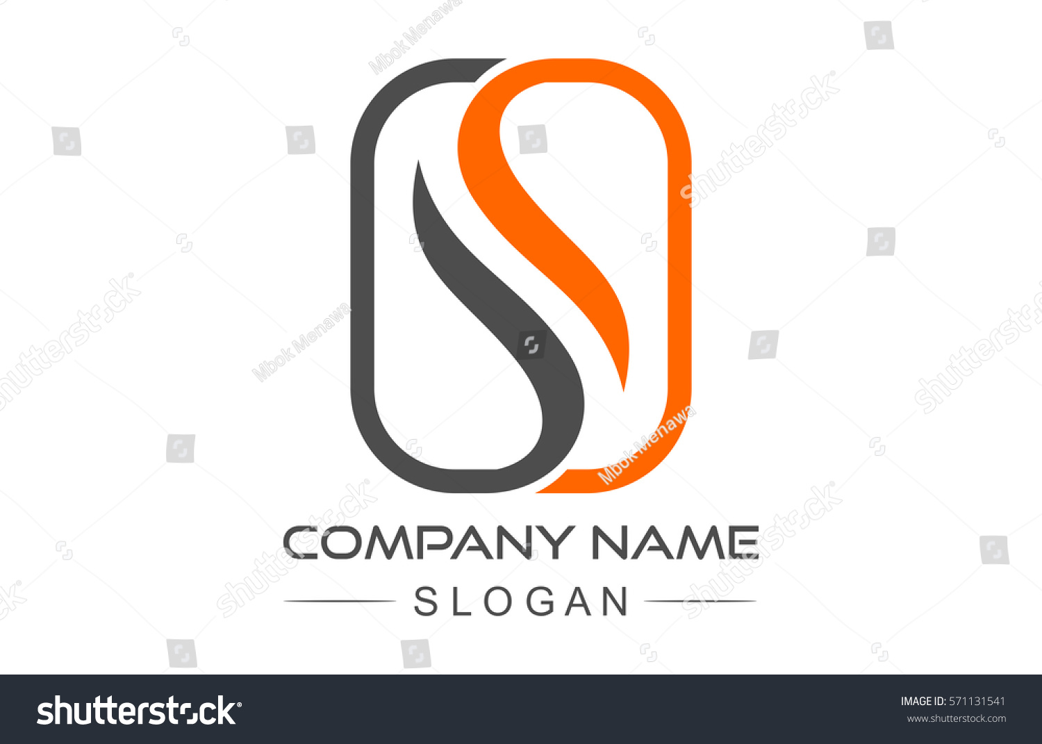 Infinity Logo Ribbon Stock Vector (Royalty Free) 571131541