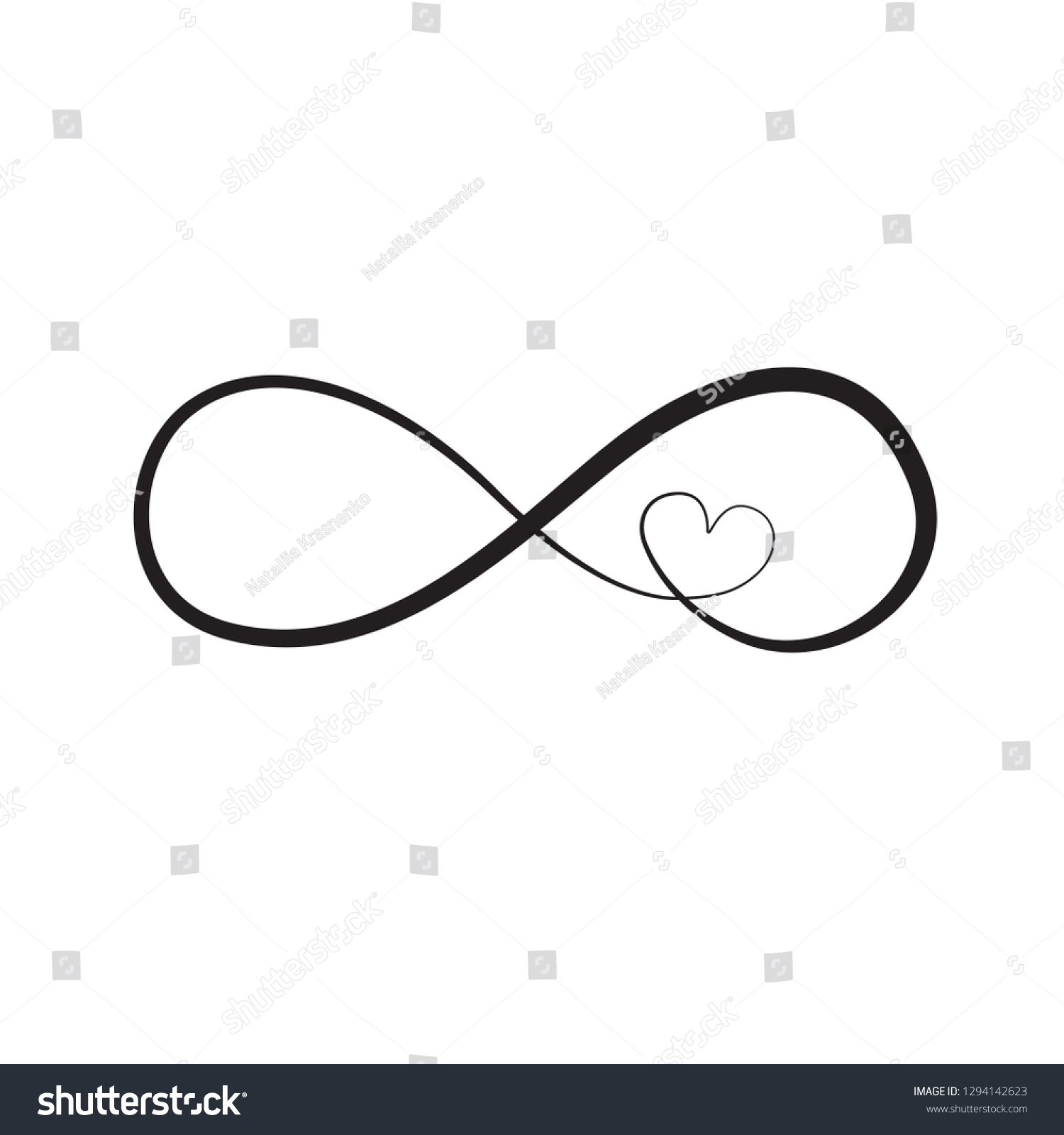 Infinity Sign Vector Illustration Stock Vector (Royalty Free) 1294142623