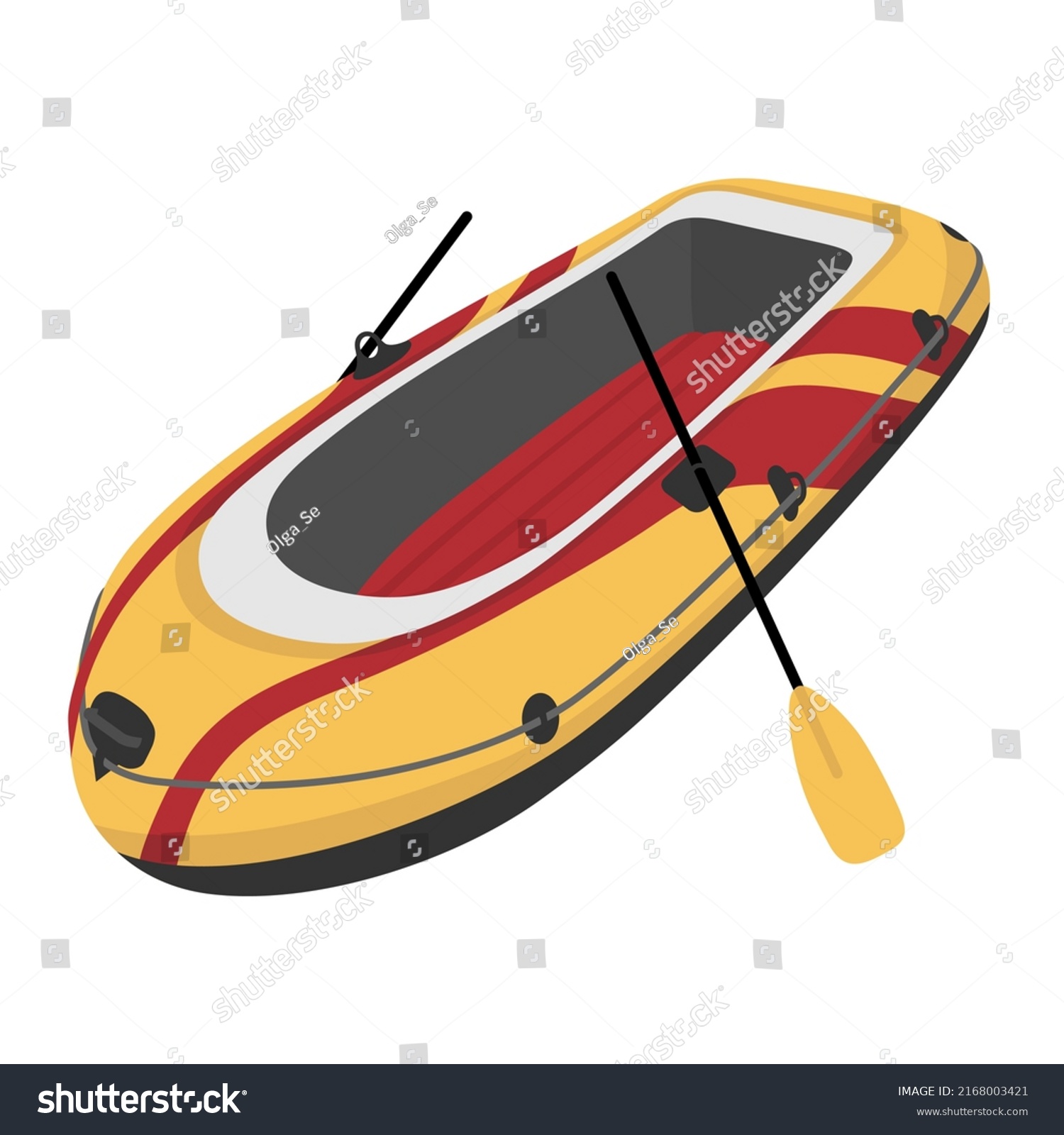 Inflatable Boat Scales Vector Clipart Stock Vector (Royalty Free ...