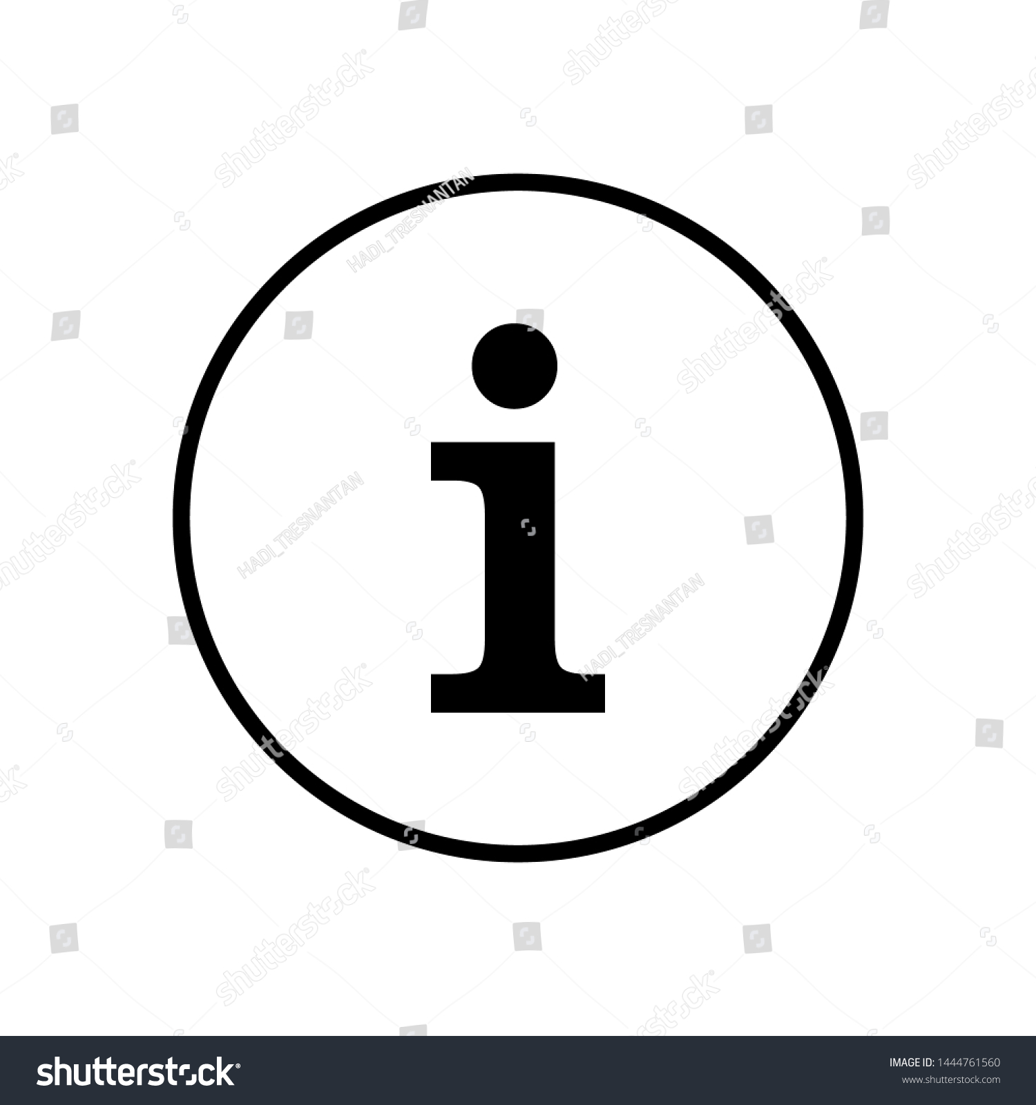 Info Sign Icon Information Helpdesk Simple Stock Vector Royalty