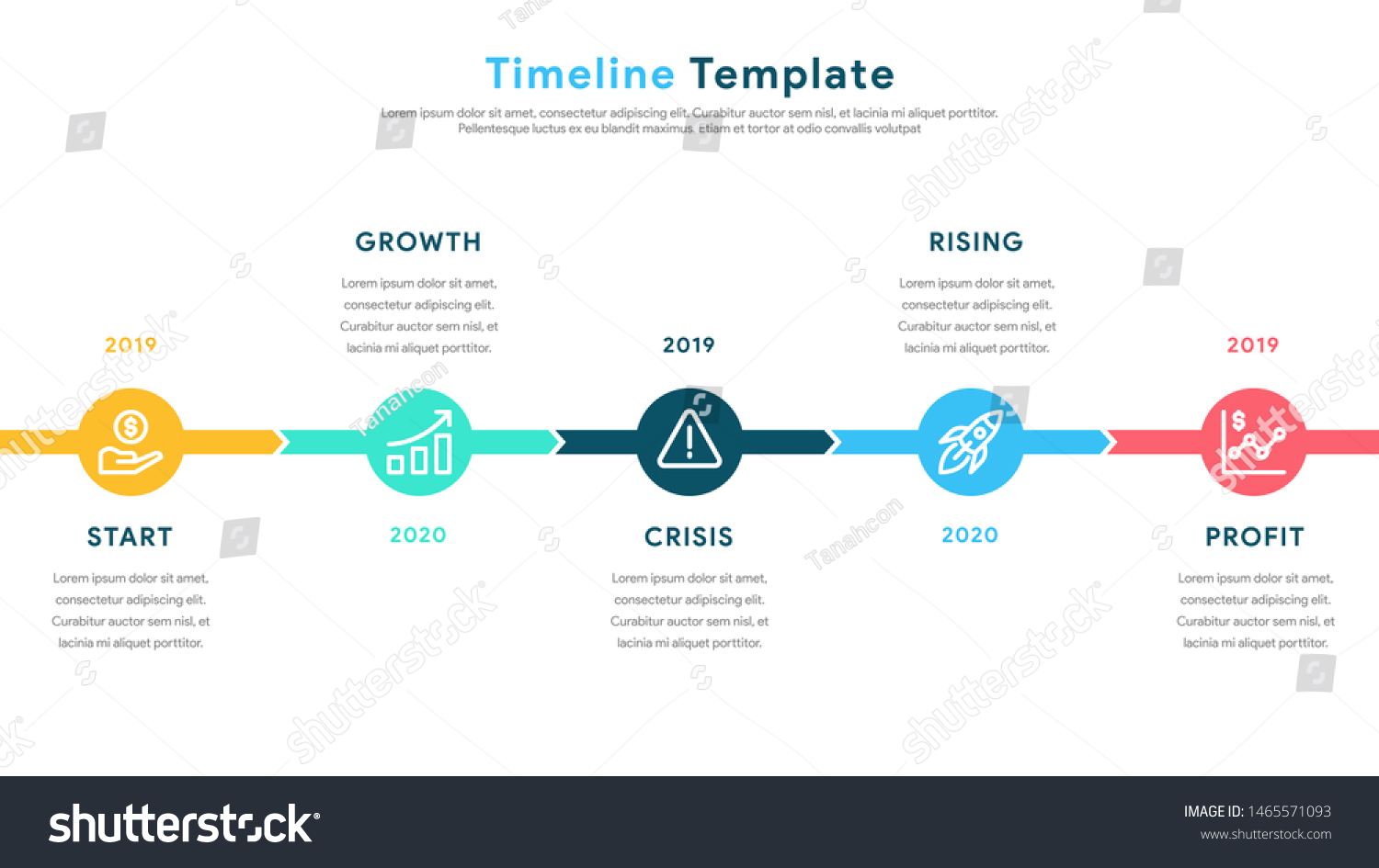 Infographic Elements Content Diagram Flowchart Steps Stock Vector ...