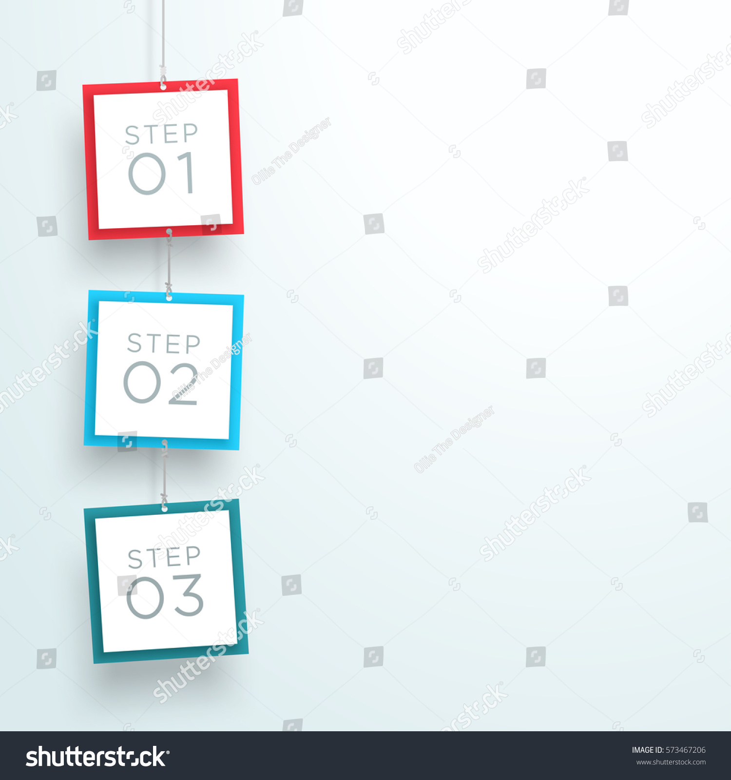 Infographic 3 Steps 3d Hanging Signs Stock Vector Royalty Free 573467206 Shutterstock 0670