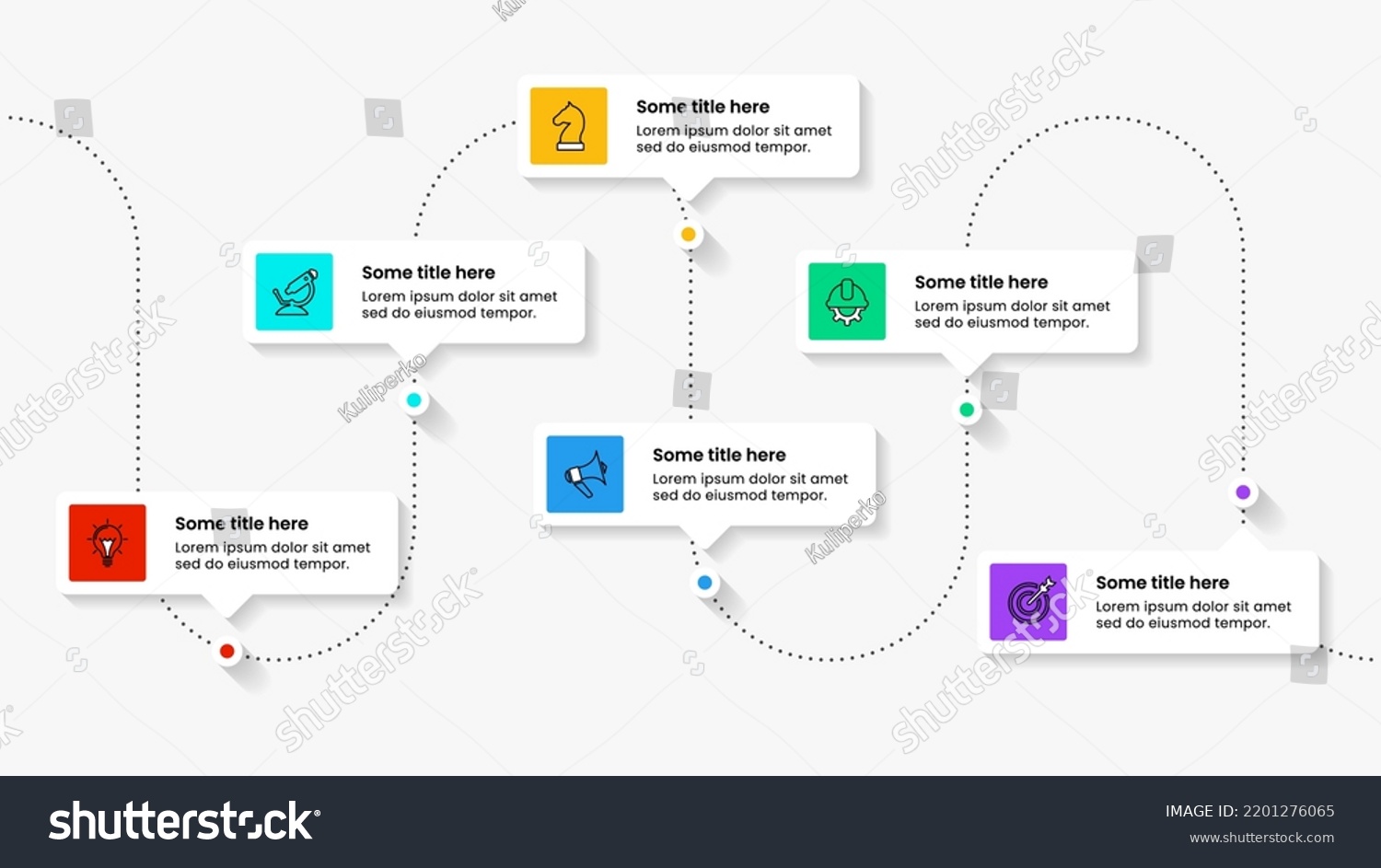SVG of Infographic template with icons and 6 options or steps. Line. Can be used for workflow layout, diagram, banner, webdesign. Vector illustration svg