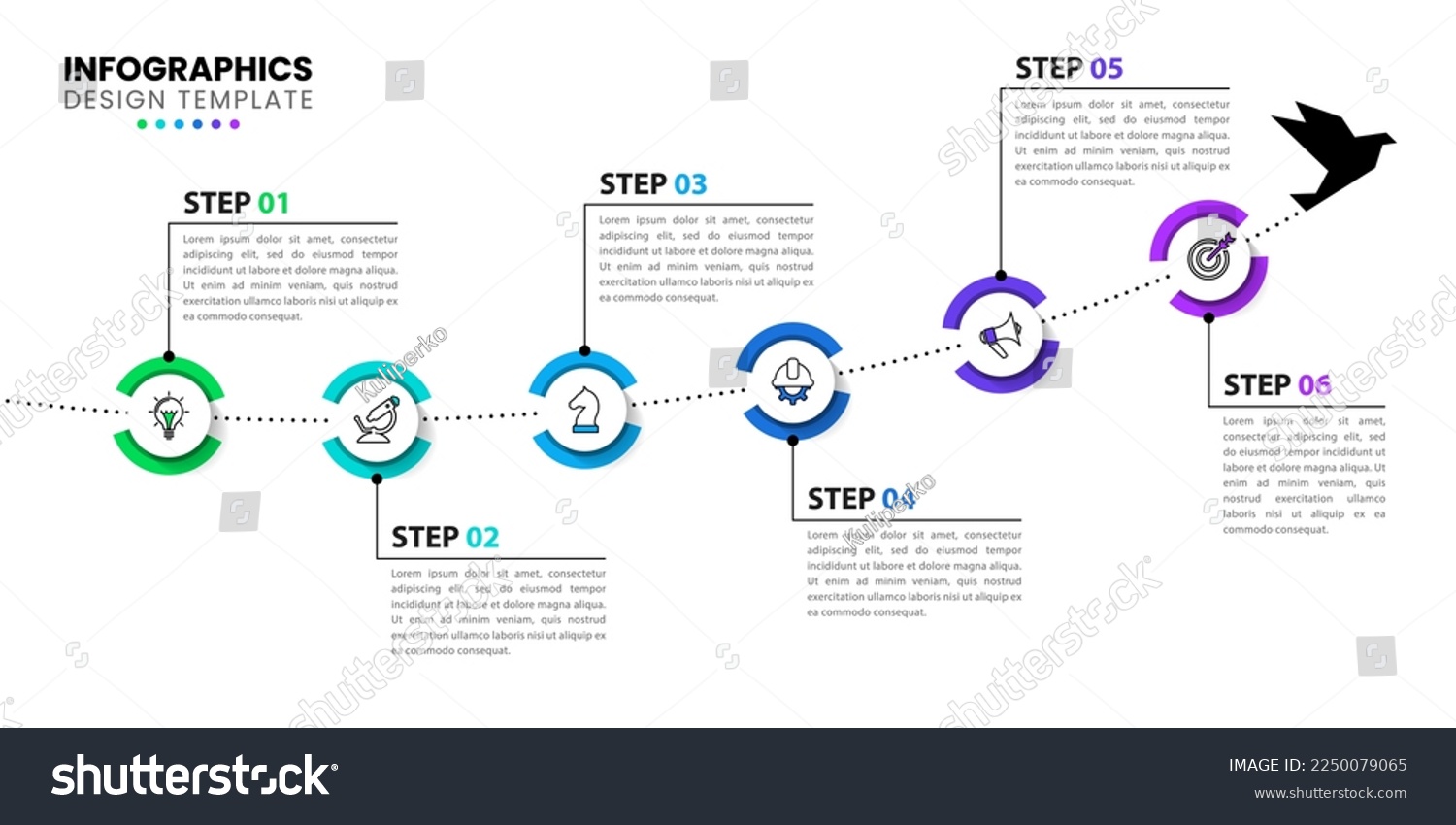 SVG of Infographic template with icons and 6 options or steps. Timeline. Can be used for workflow layout, diagram, banner, webdesign. Vector illustration svg