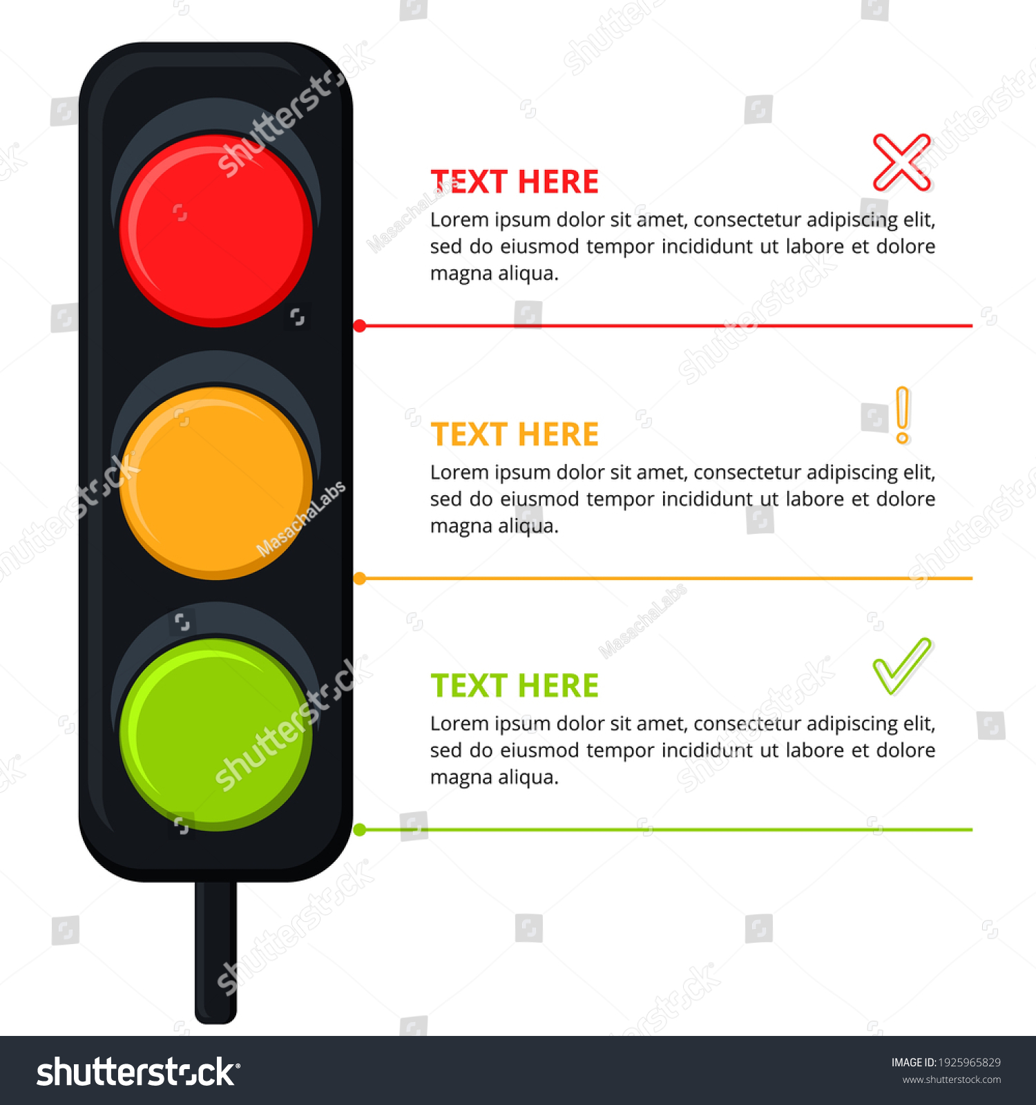 infographic-traffic-light-symbol-yellow-red-stok-vekt-r-telifsiz