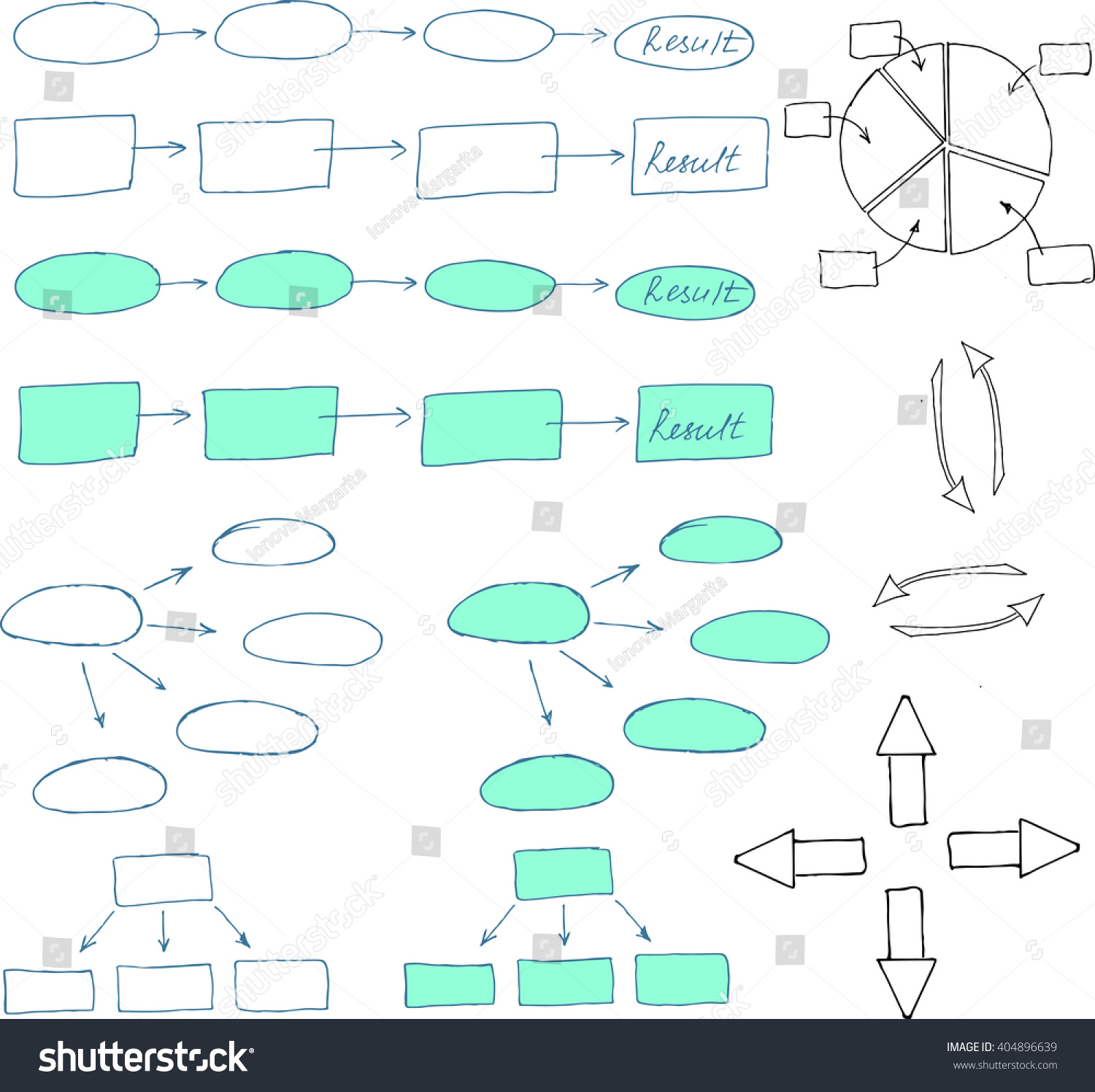 Infographic Vector Business Graphs Doodles Abstract Stock Vector Royalty Free 404896639 9471