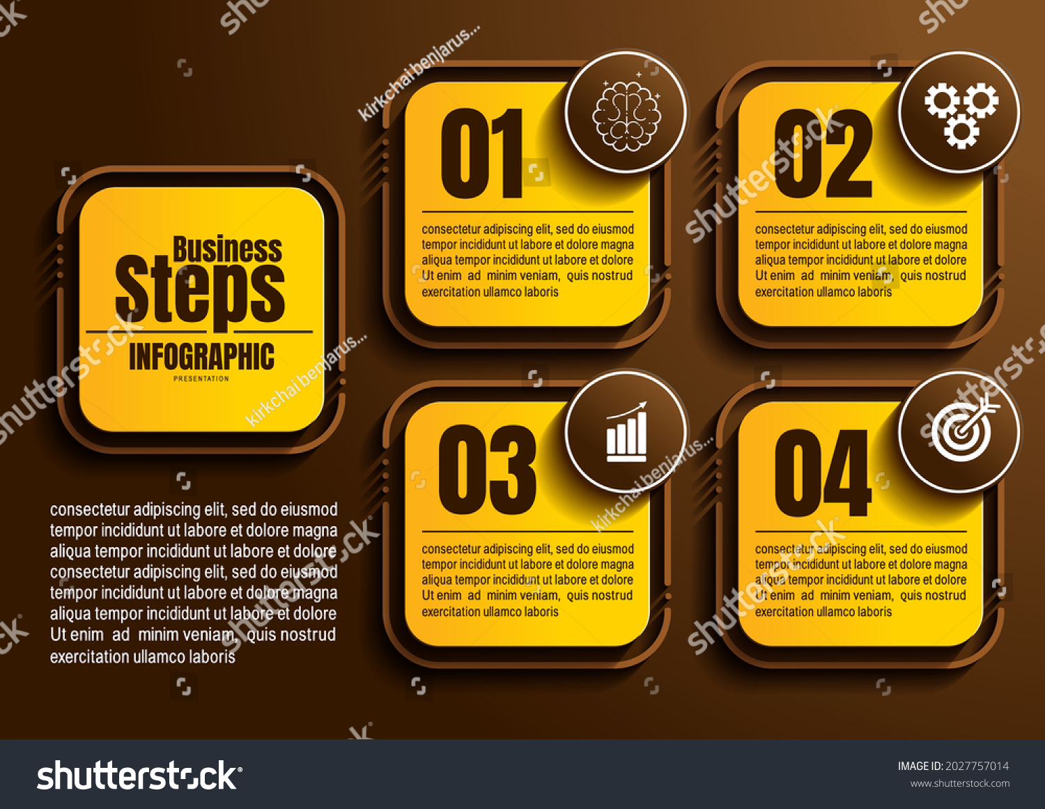 Infographics Business Process Chart Design Template Stock Vector Royalty Free 2027757014 1109