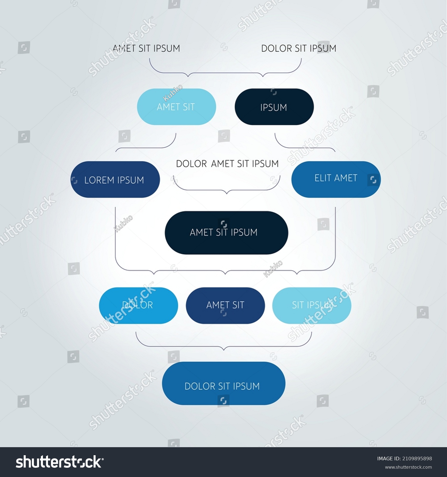 Infographics Flowchart Colored Shadows Scheme Stock Vector Royalty Free 2109895898 Shutterstock 