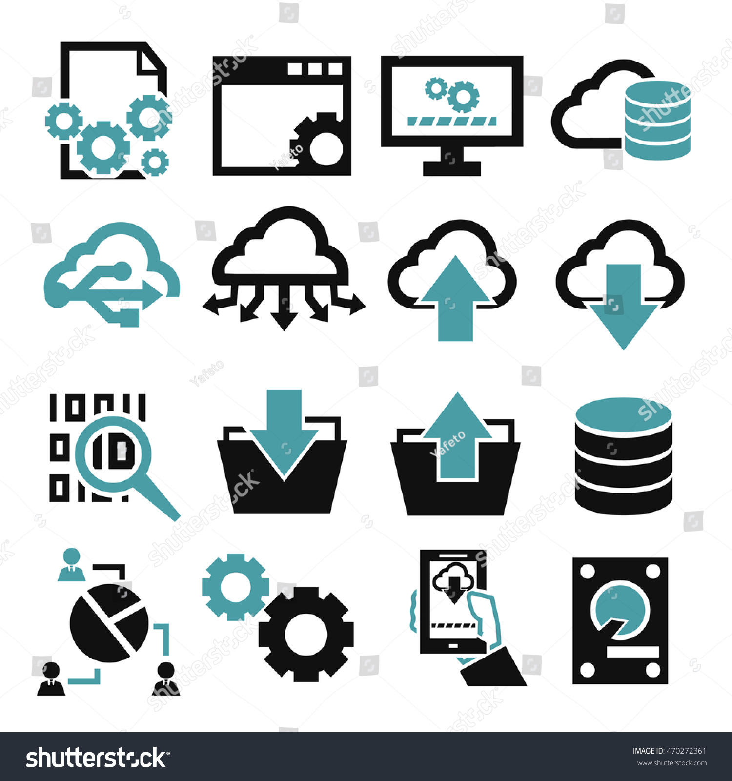 Information Management Icon Set Stock Vector 470272361 - Shutterstock