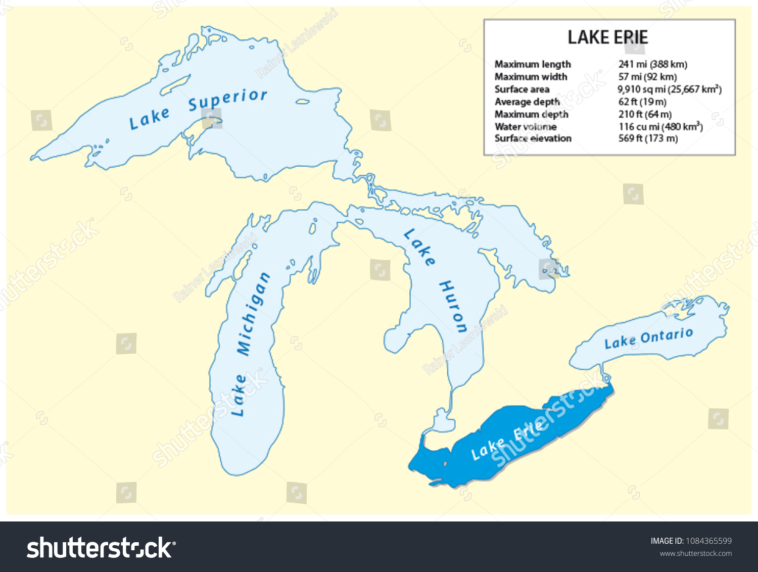 map of lake erie Information Vector Map Lake Erie North Stock Vector Royalty Free 1084365599 map of lake erie