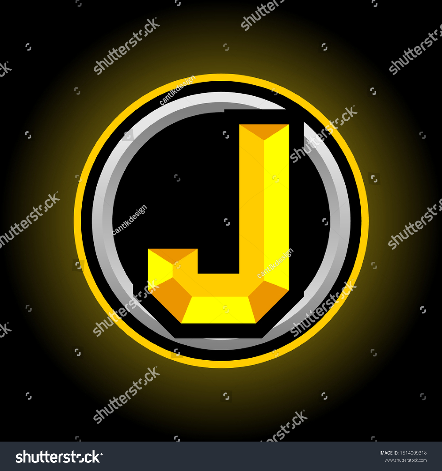 Initial J Gaming Esport Logo Design Stock Vector Royalty Free 1514009318