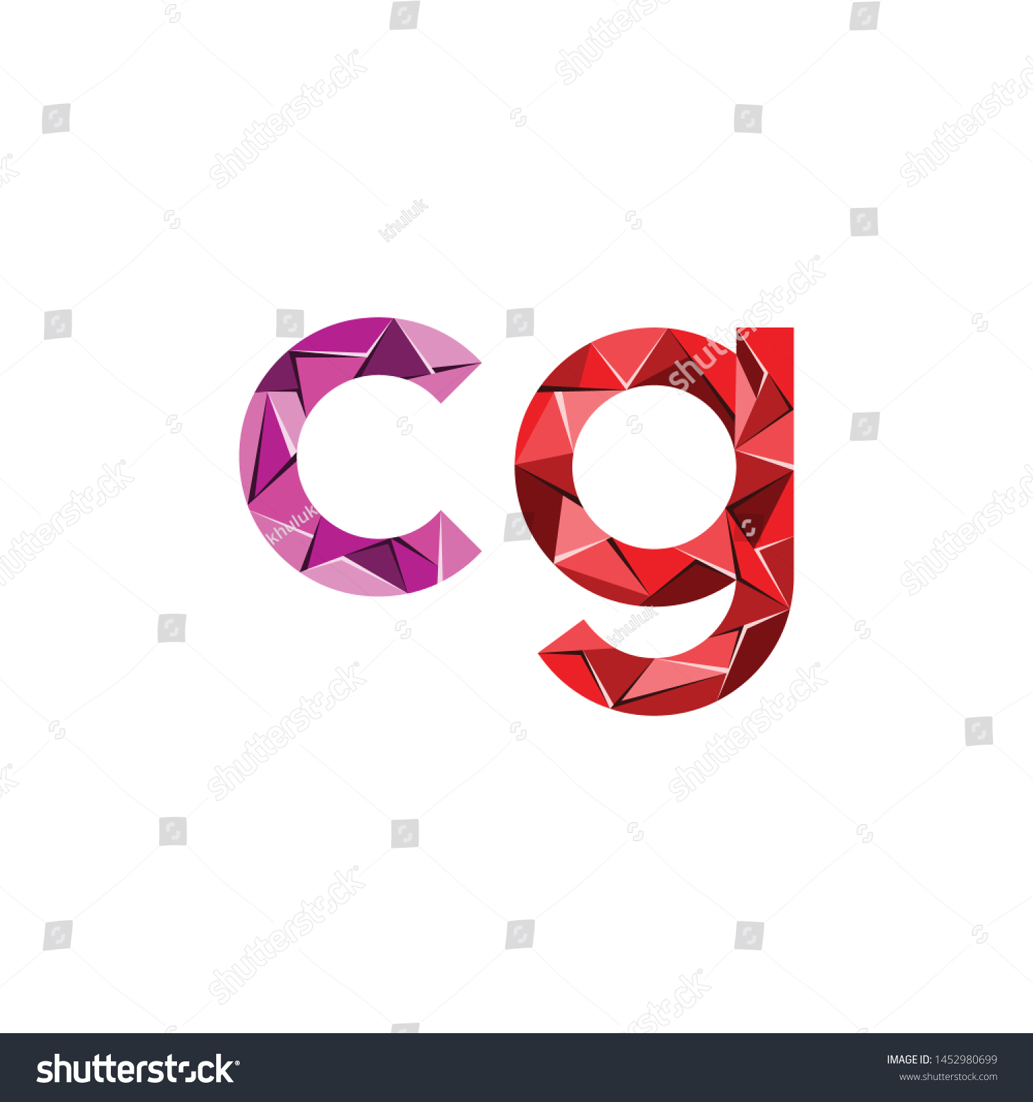 Initial Letter Abstract Triangle Logo Vector Stock Vector (Royalty Free ...