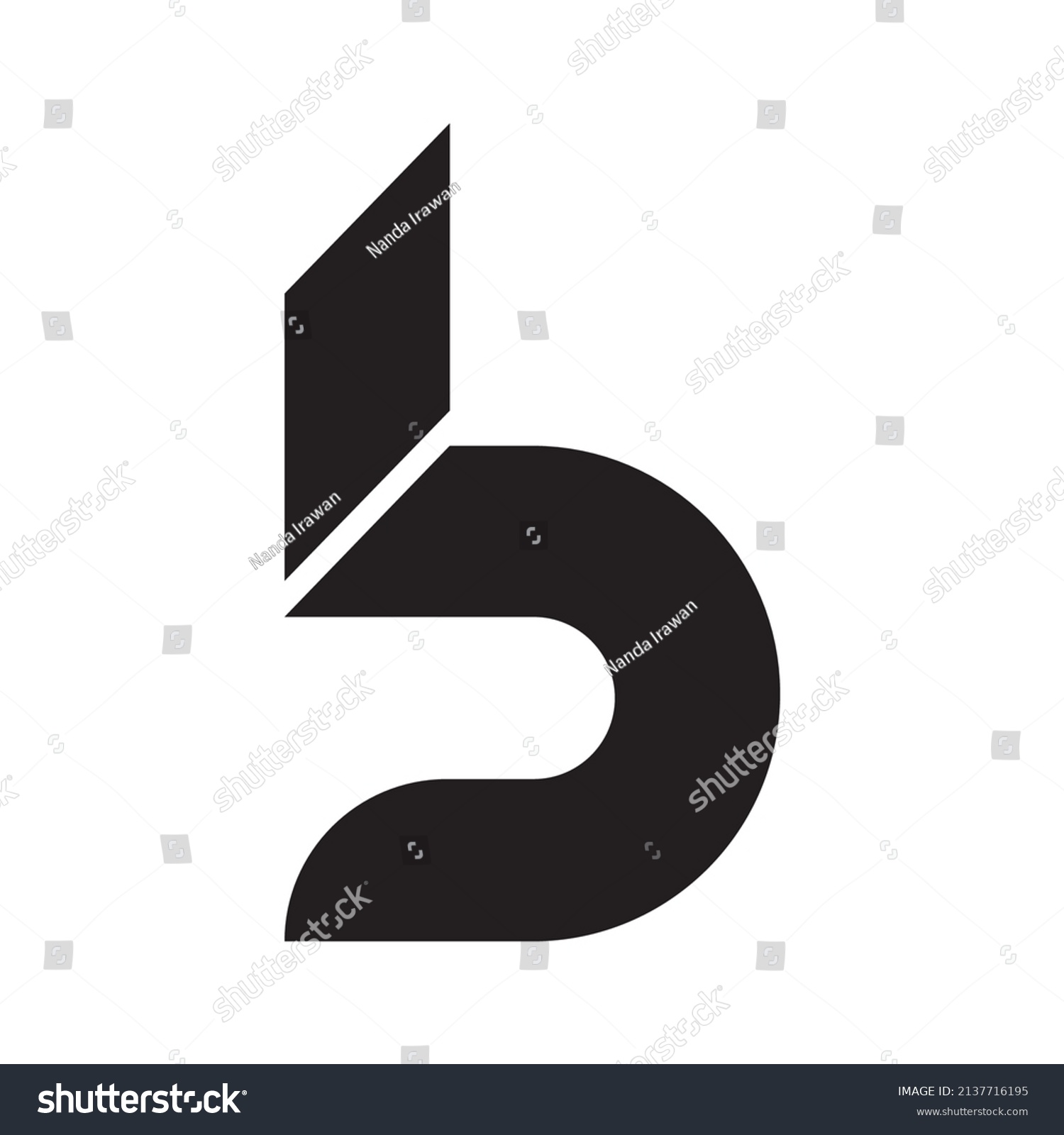 Initial Letter B Logo Vector Design Stock Vector (Royalty Free ...