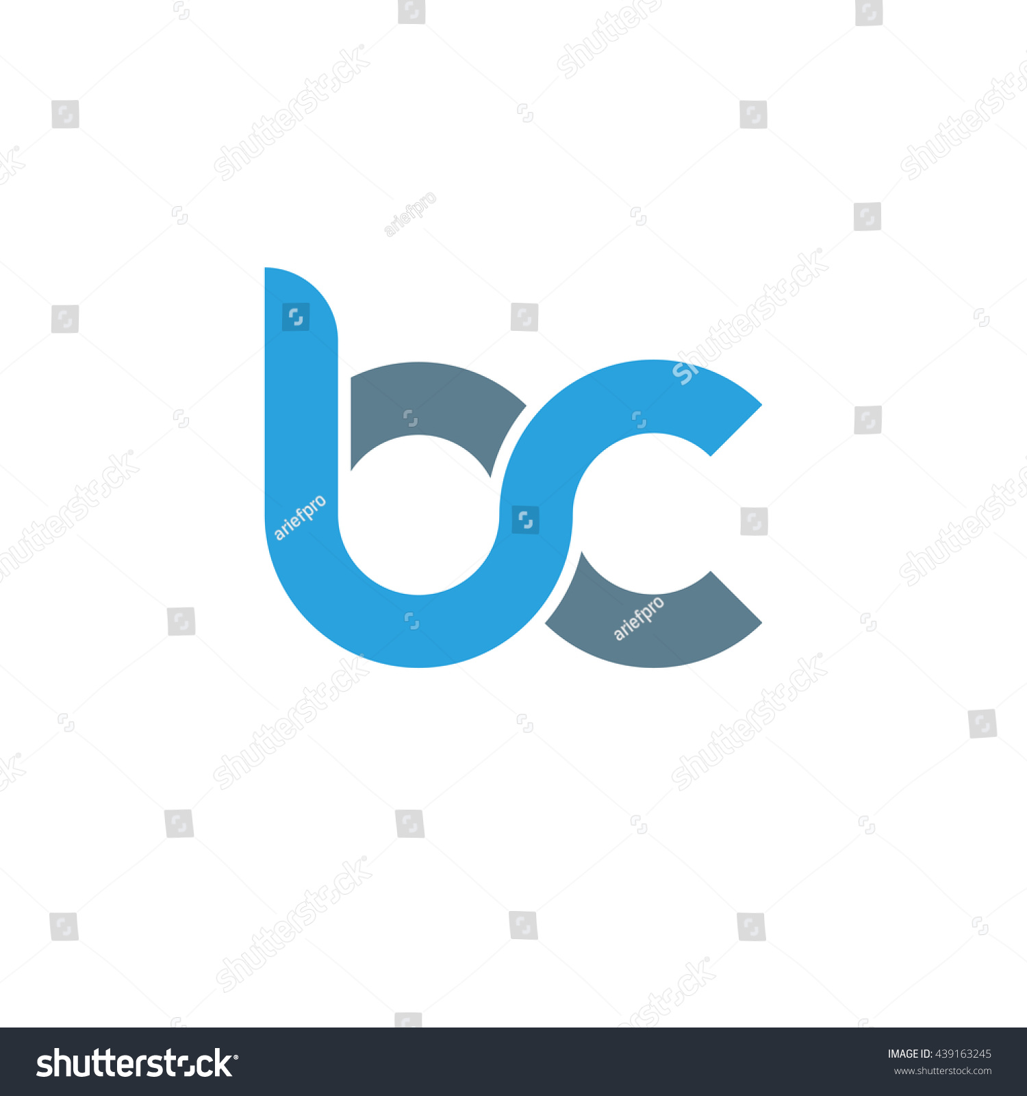 Initial Letter Bc Linked Round Lowercase Stock Vector 439163245 ...