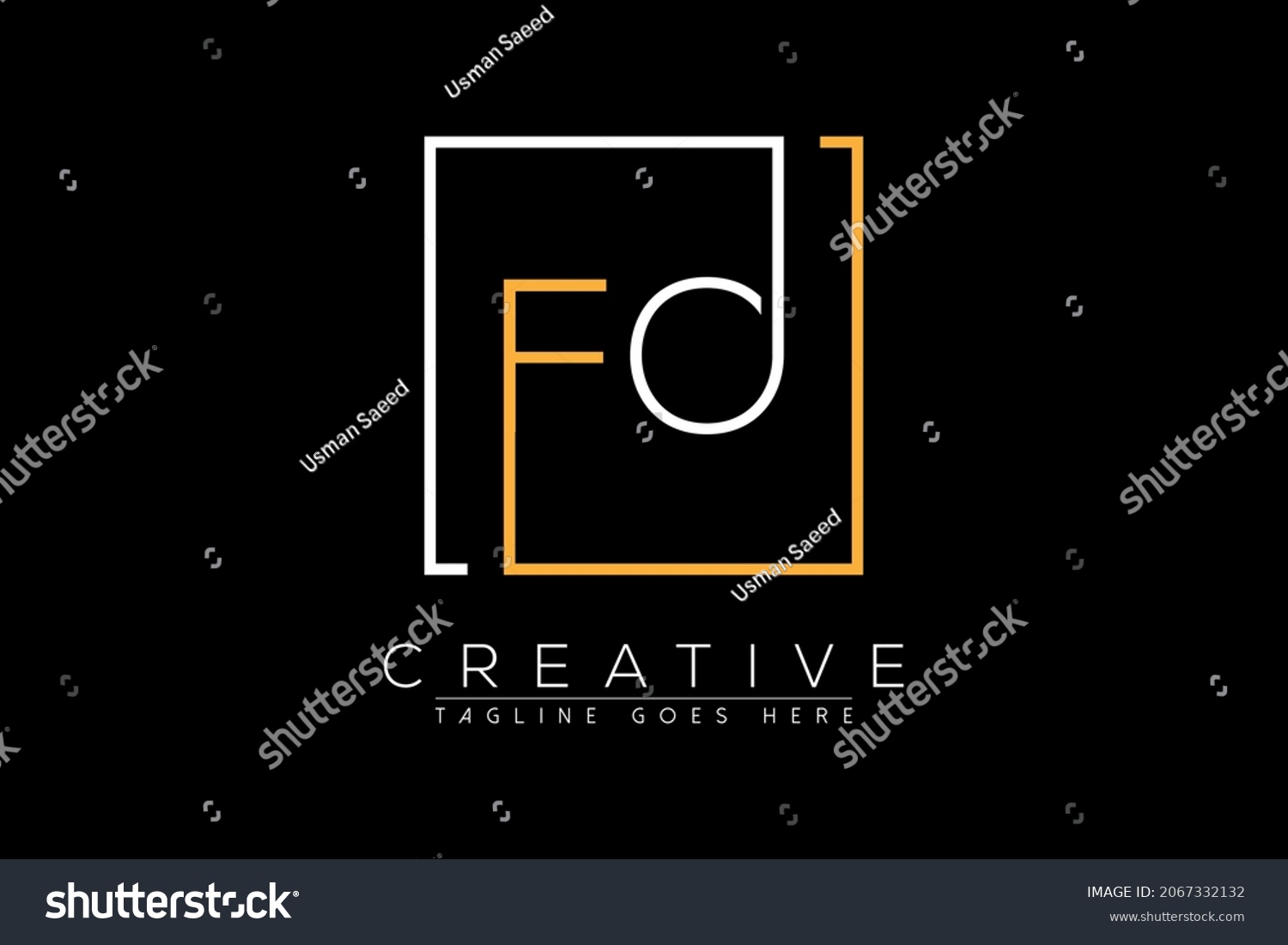 Initial Letter Fd Df F D Stock Vector (Royalty Free) 2067332132 ...
