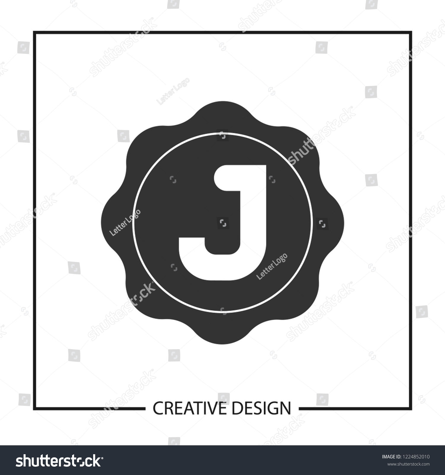 Initial Letter J Logo Template Vector Stock Vector (Royalty Free ...