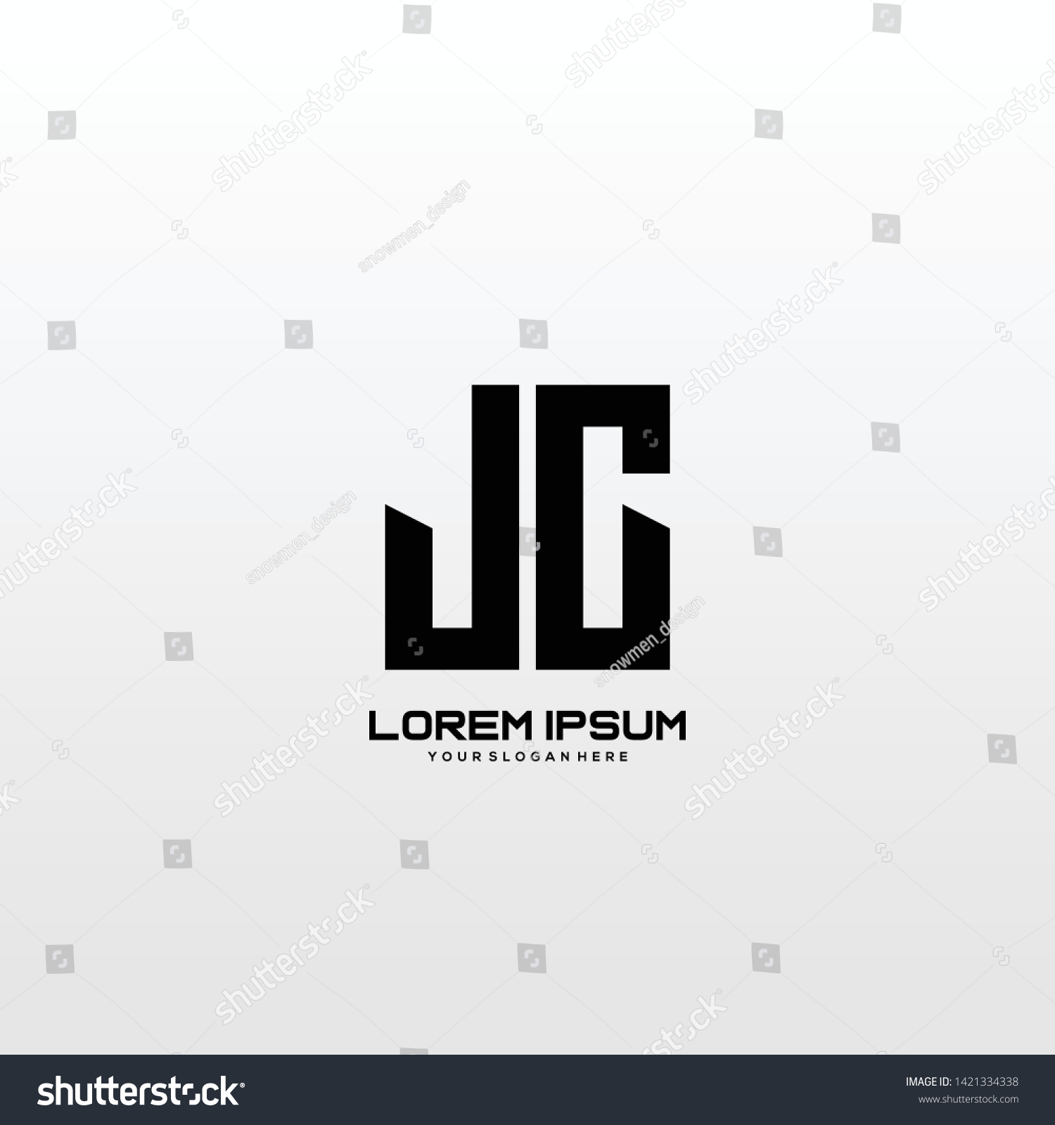 Initial Letter Jc Minimalist Art Logo Stock Vector (Royalty Free ...