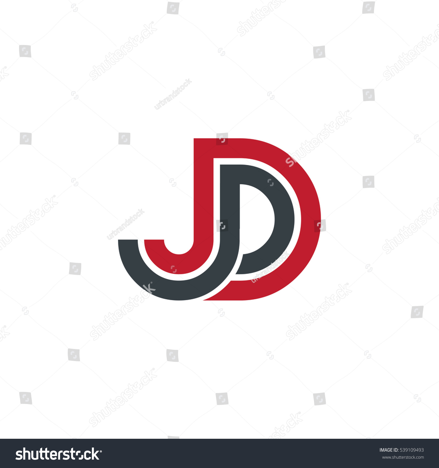 Initial Letter Jd Linked Design Logo Stock Vector 539109493 - Shutterstock