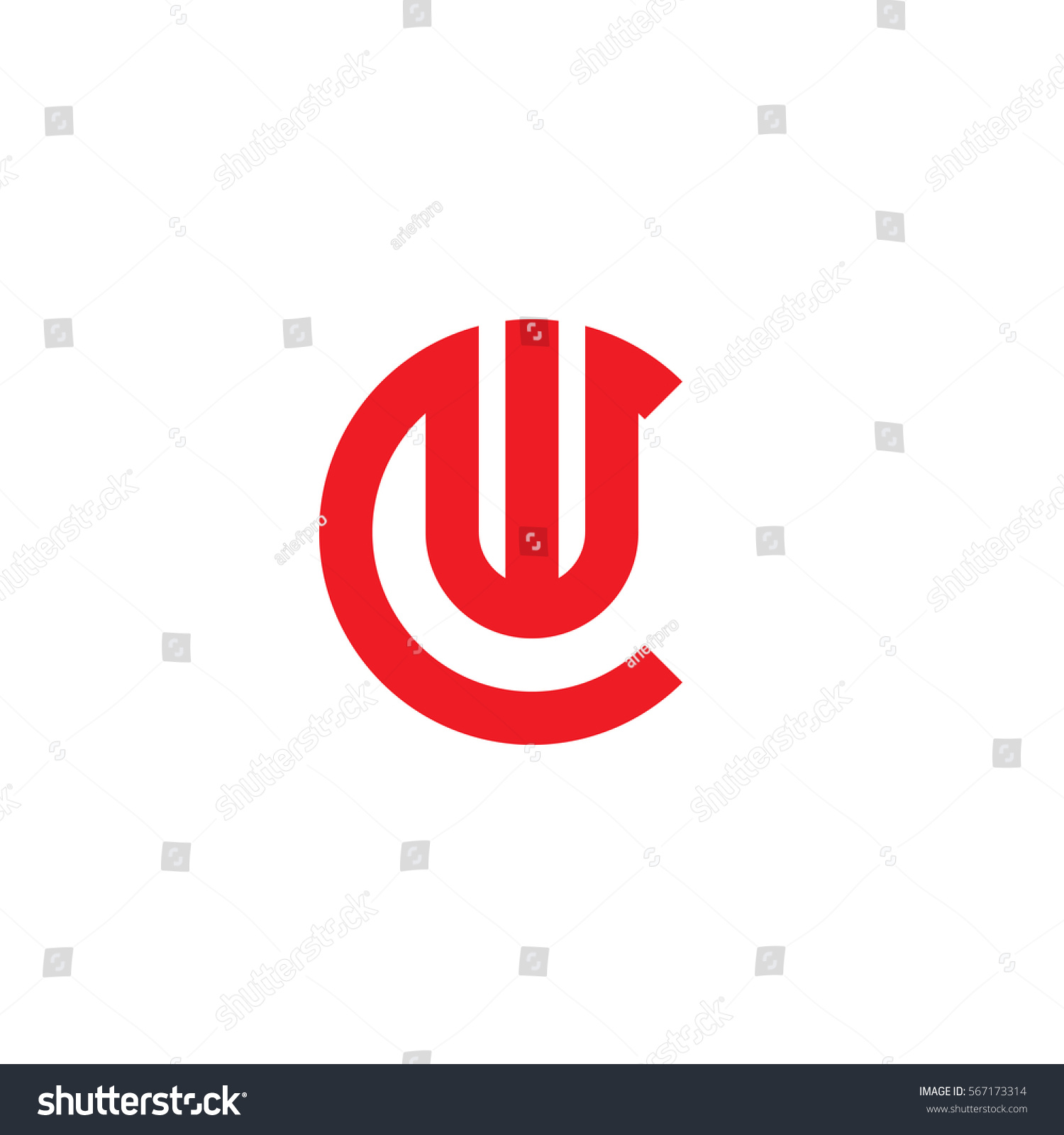 marketing vector from letter Stock Initial Wc Cw Logo Vector 567173314 W Letter