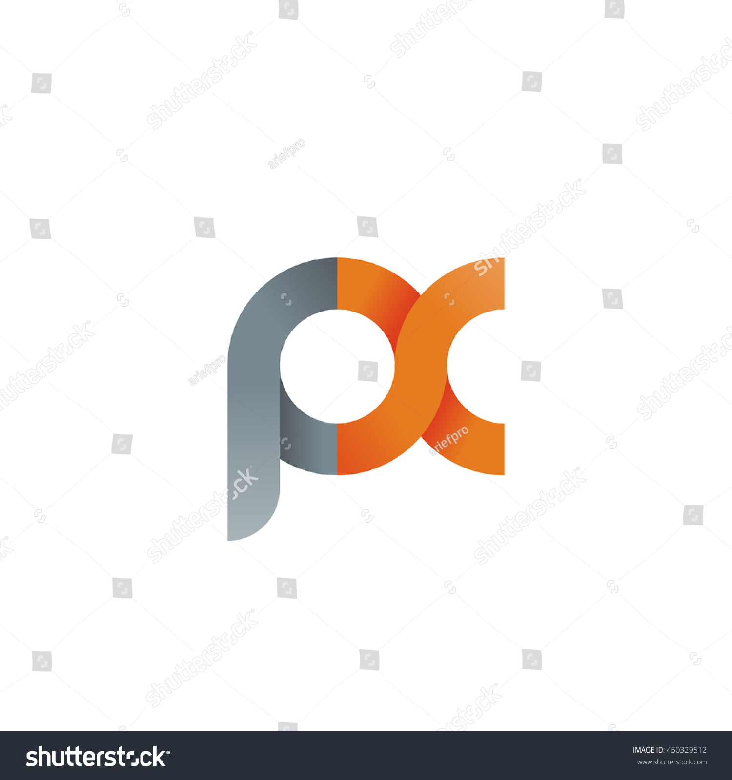 Initial Letter Px Modern Linked Circle Stock Vector 450329512 ...