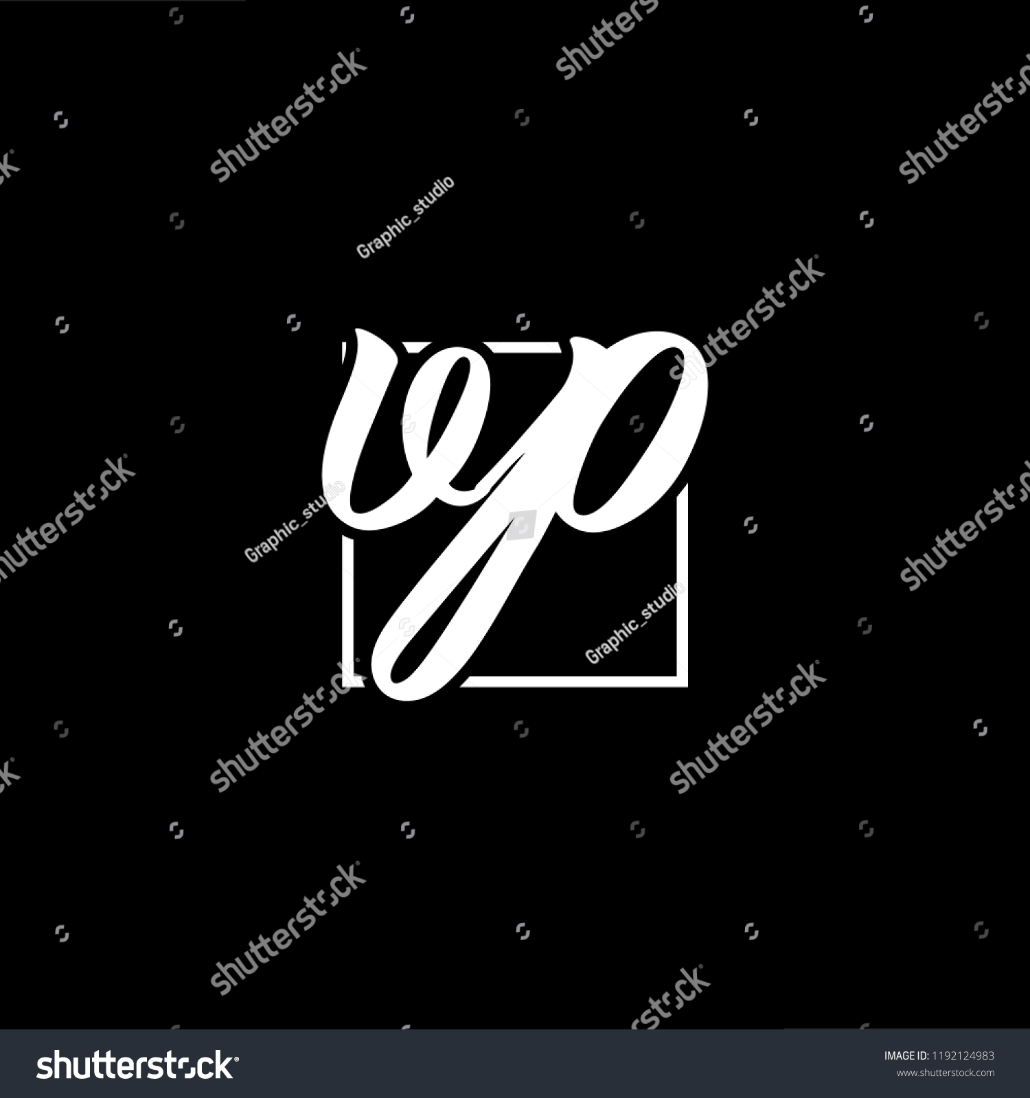 Initial Letter Vp Pv Minimalist Art Stock Vector Royalty Free