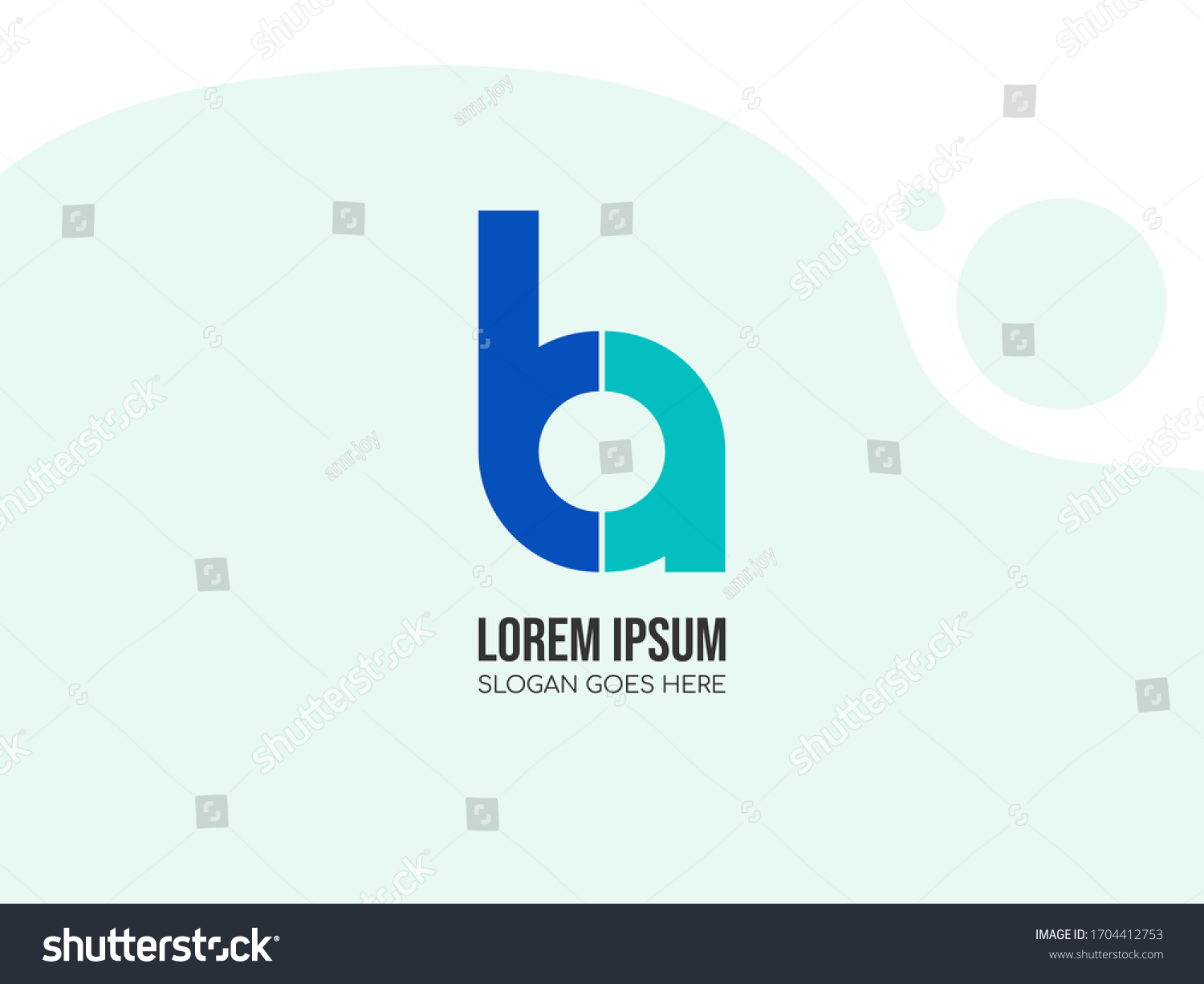 Vektor Stok Initial Lowercase Letter B Linked Logo (Tanpa Royalti ...