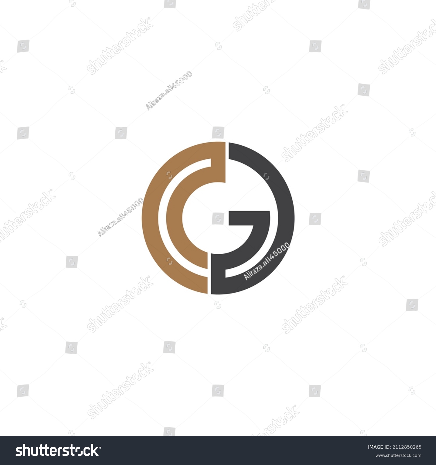 Initial Og Og Logo Design Templates Stock Vector (Royalty Free ...