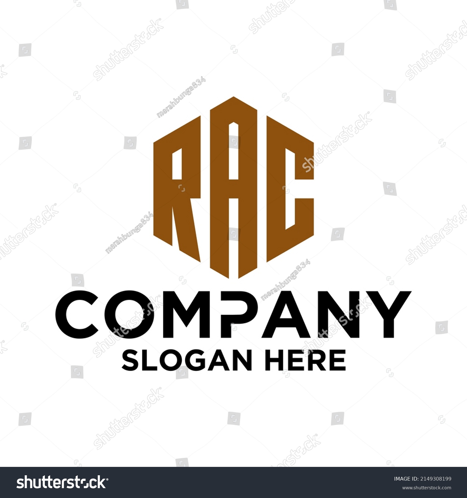 Initial R C Hexagon Logo Vector Stock Vector (royalty Free) 2149308199 