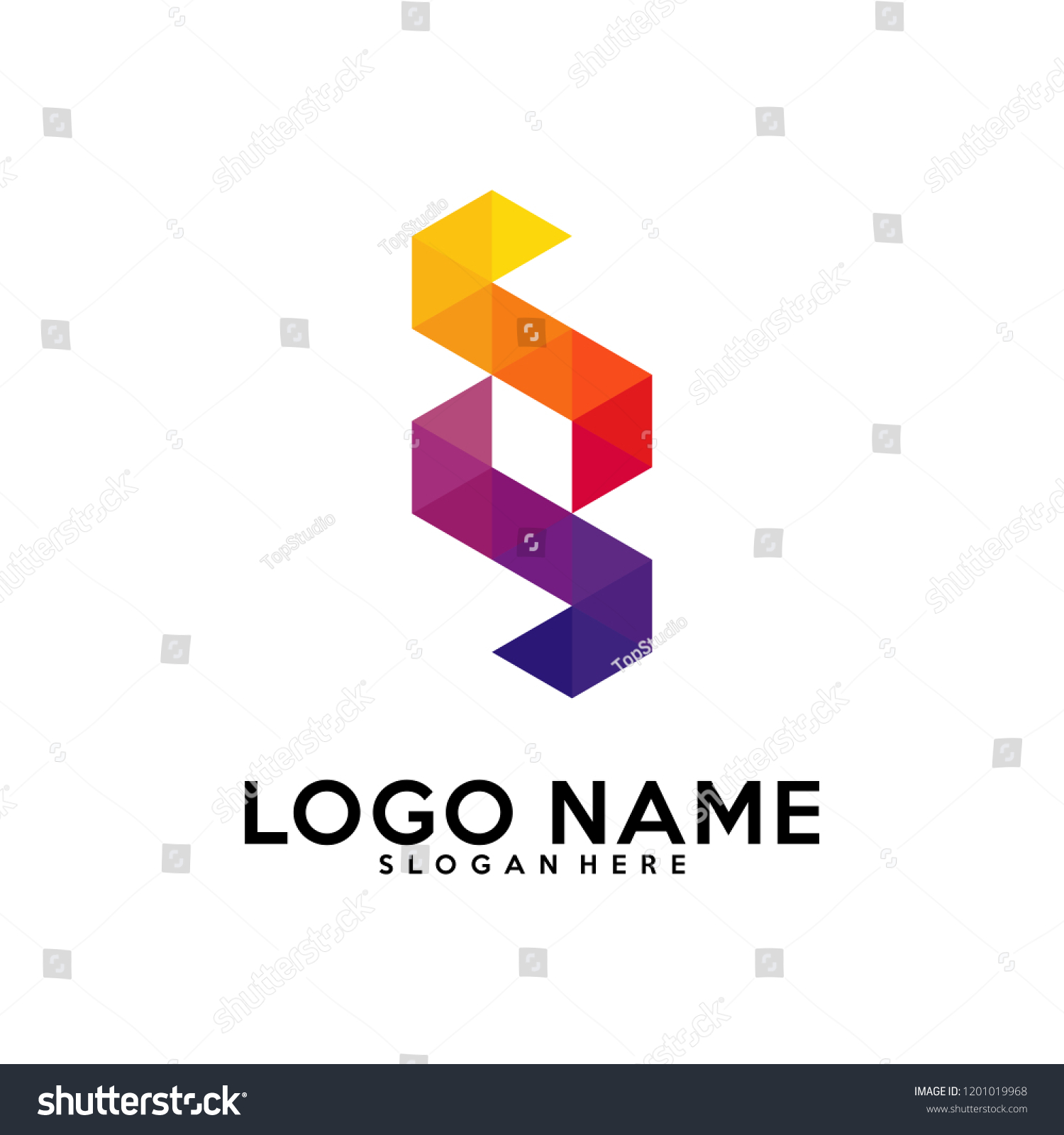 Initial S Logo Vector Template Pixel Stock Vector Royalty Free