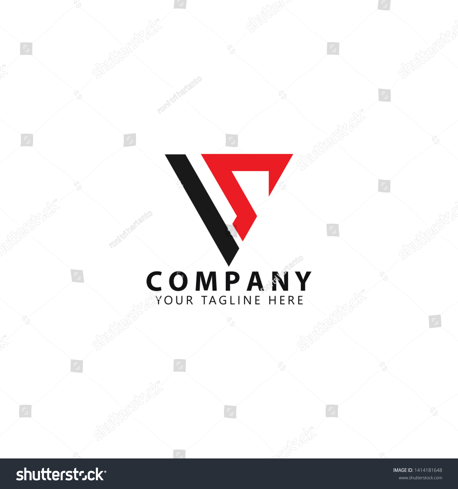 Initial Vs Logo Design Inspiration Stock Vector (Royalty Free ...