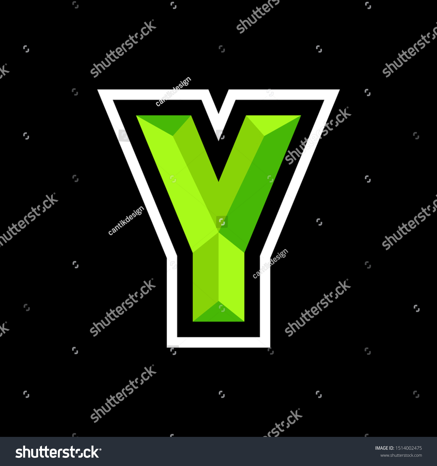 Initial Y Gaming Esport Logo Design Stock Vector Royalty Free