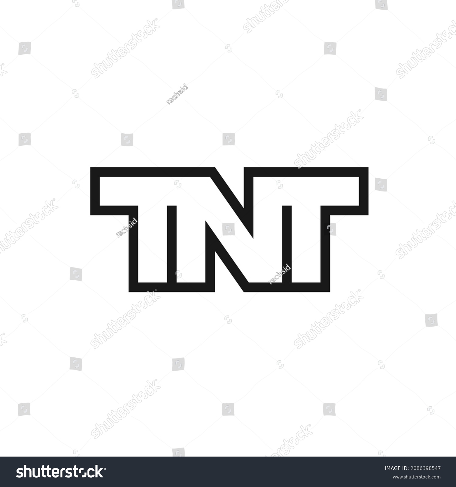 Initials Tnt Logo Design Inspiration Stock Vector (Royalty Free ...