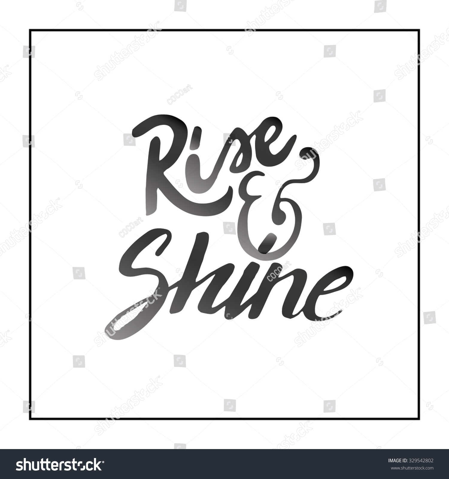 Ink Hand Lettering Modern Calligraphytemplate Your Stock Vector 329542802 Shutterstock Modern Calligraphy Templates