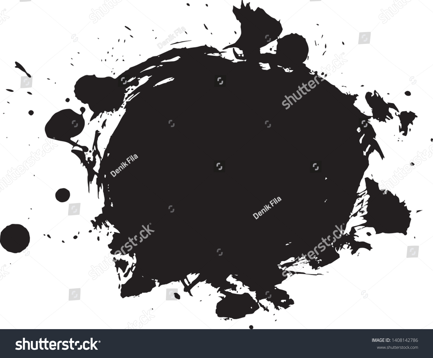 SVG of Ink Paint Brush Splash for Background or Wallpaper svg