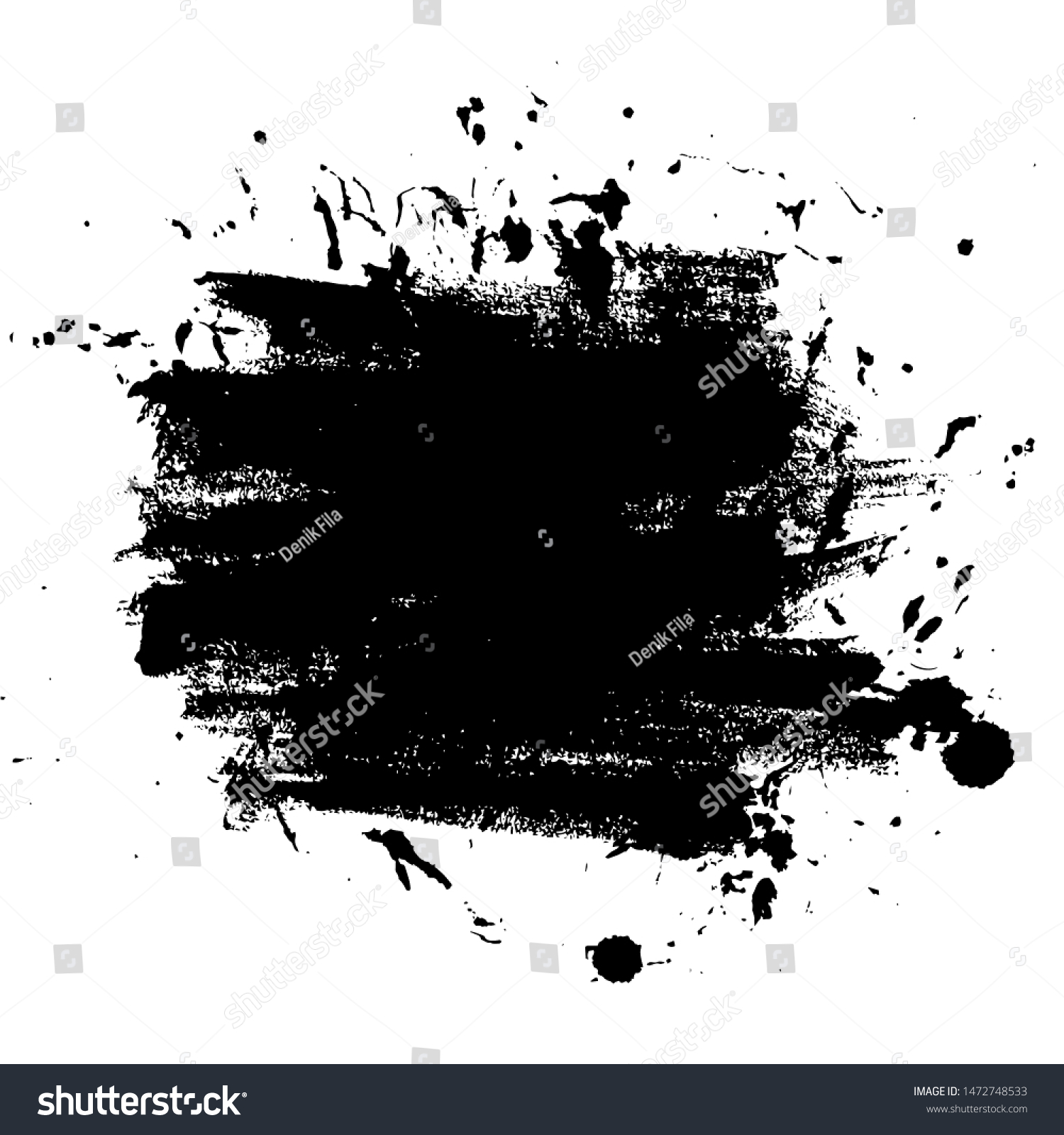 SVG of Ink Paintbrush Brushed Vector for Banner, Logo, Poster, Cover, Flyer, Brochure, Background, Texture or Wallpaper Element Download svg
