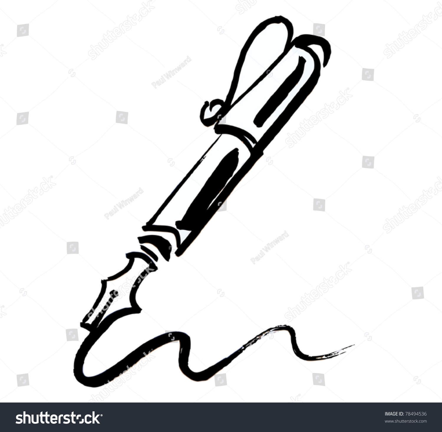 Ink Pen Stock Vector Illustration 78494536 : Shutterstock