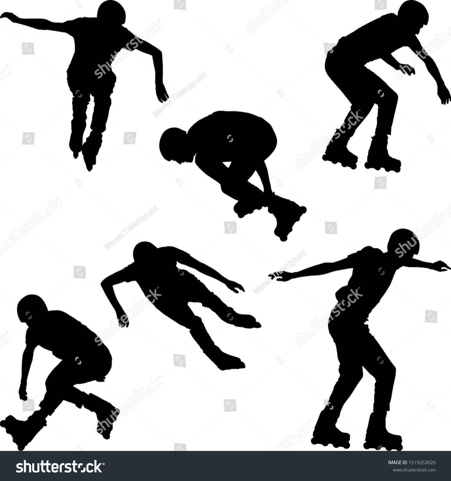 1,597 Silhouette roller skater Images, Stock Photos & Vectors