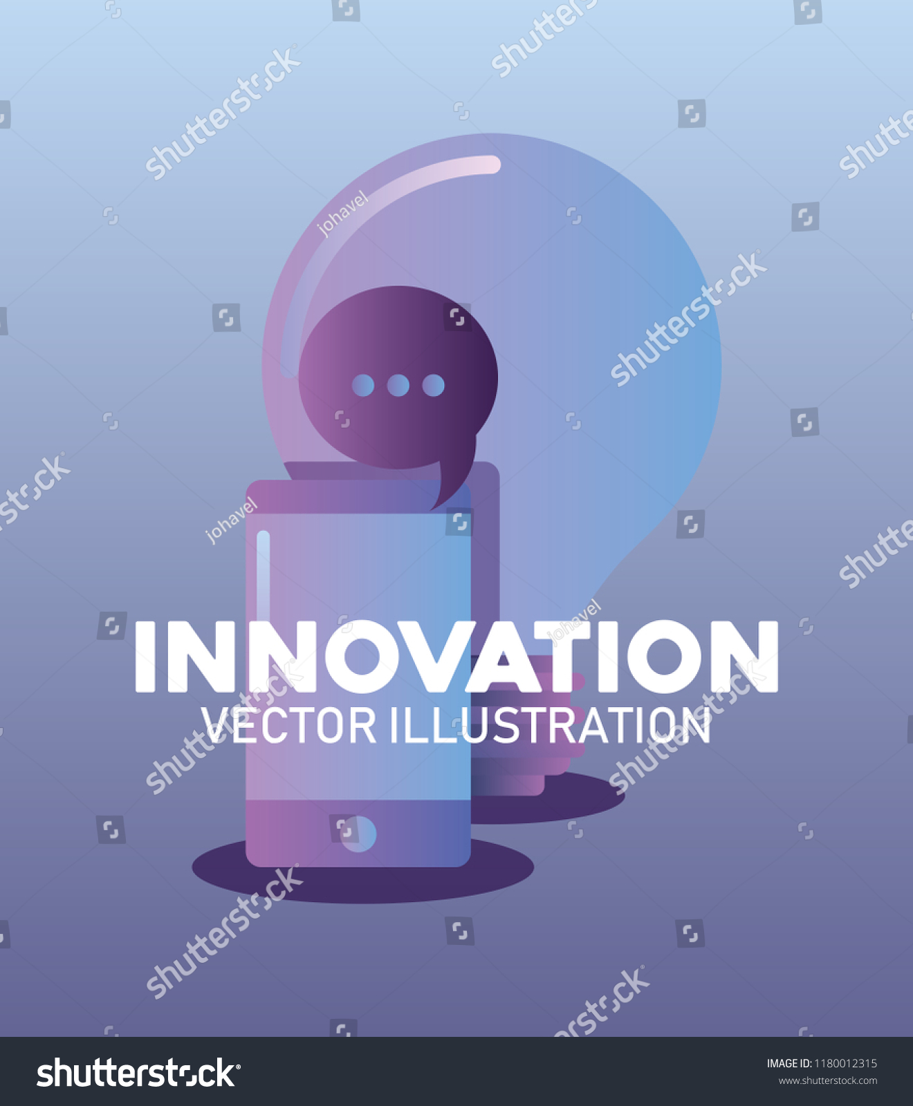 Innovation Technology Design Stock Vector (Royalty Free) 1180012315 ...